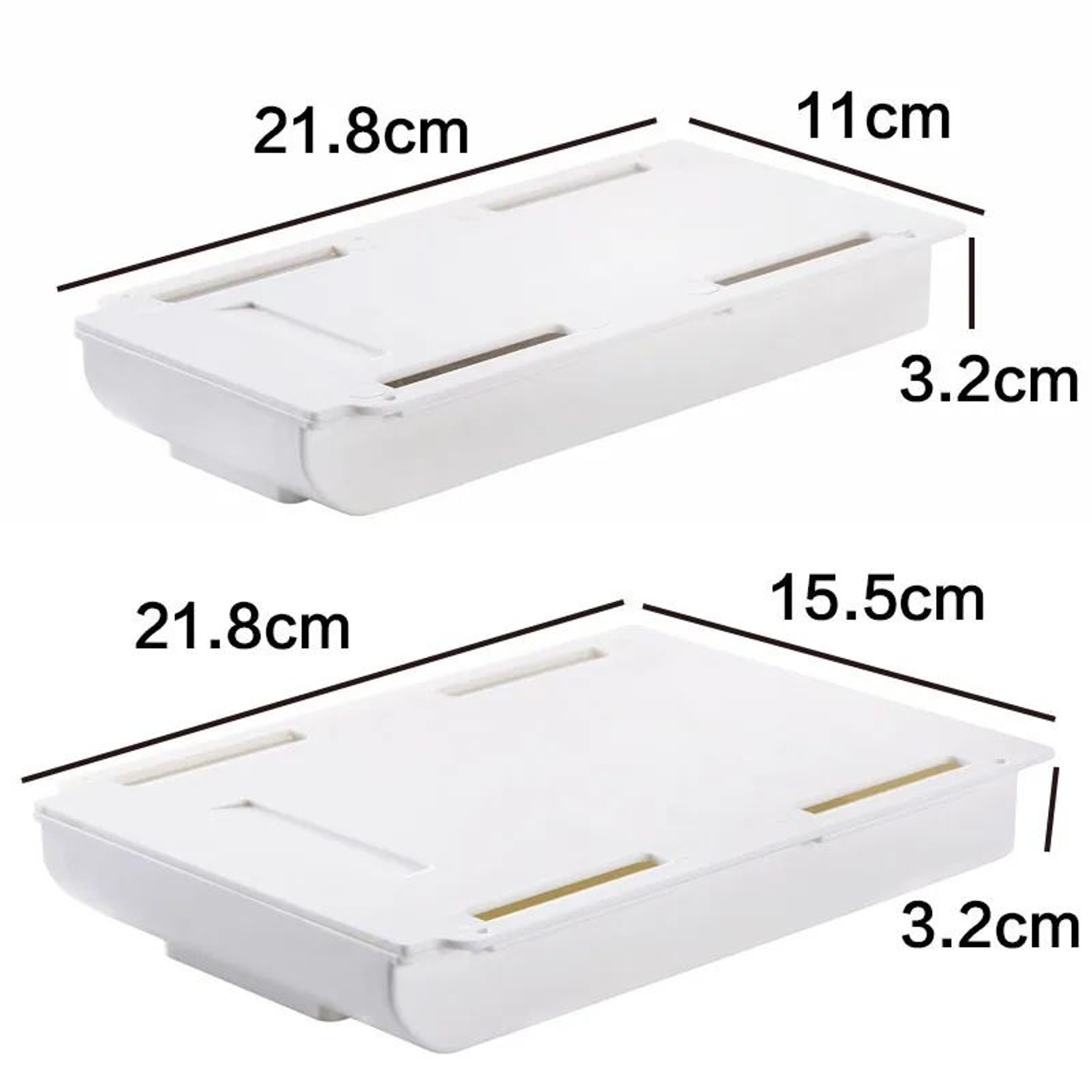 Hidden SlideOut Under Desk Drawer Organizer  NoDrill Self Adhesive Drawer Storage Tray 2