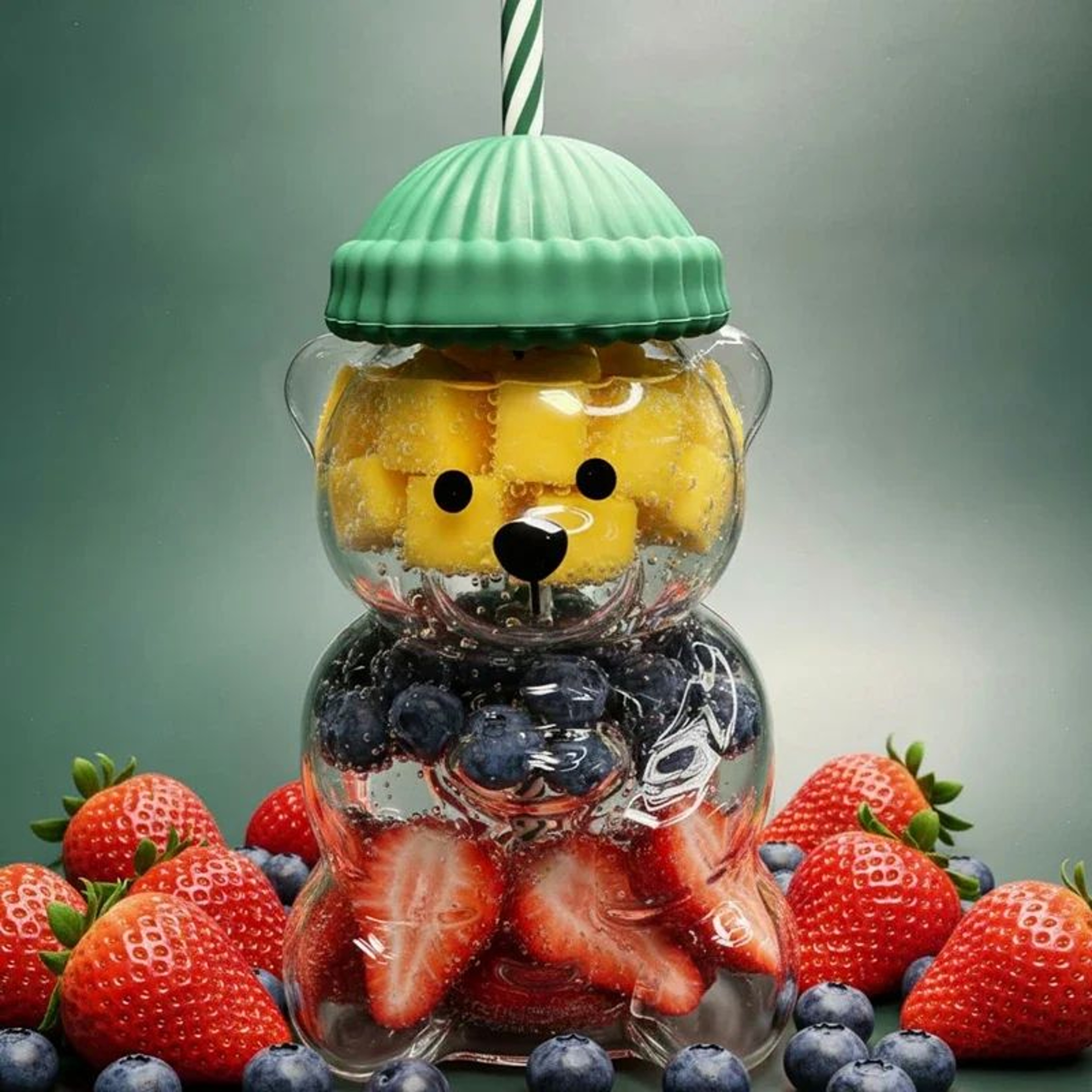 Bear Buddy Cute Bear Mug And Kawaii Water Bottle With Lid For Coffee Juice And Gifting 3