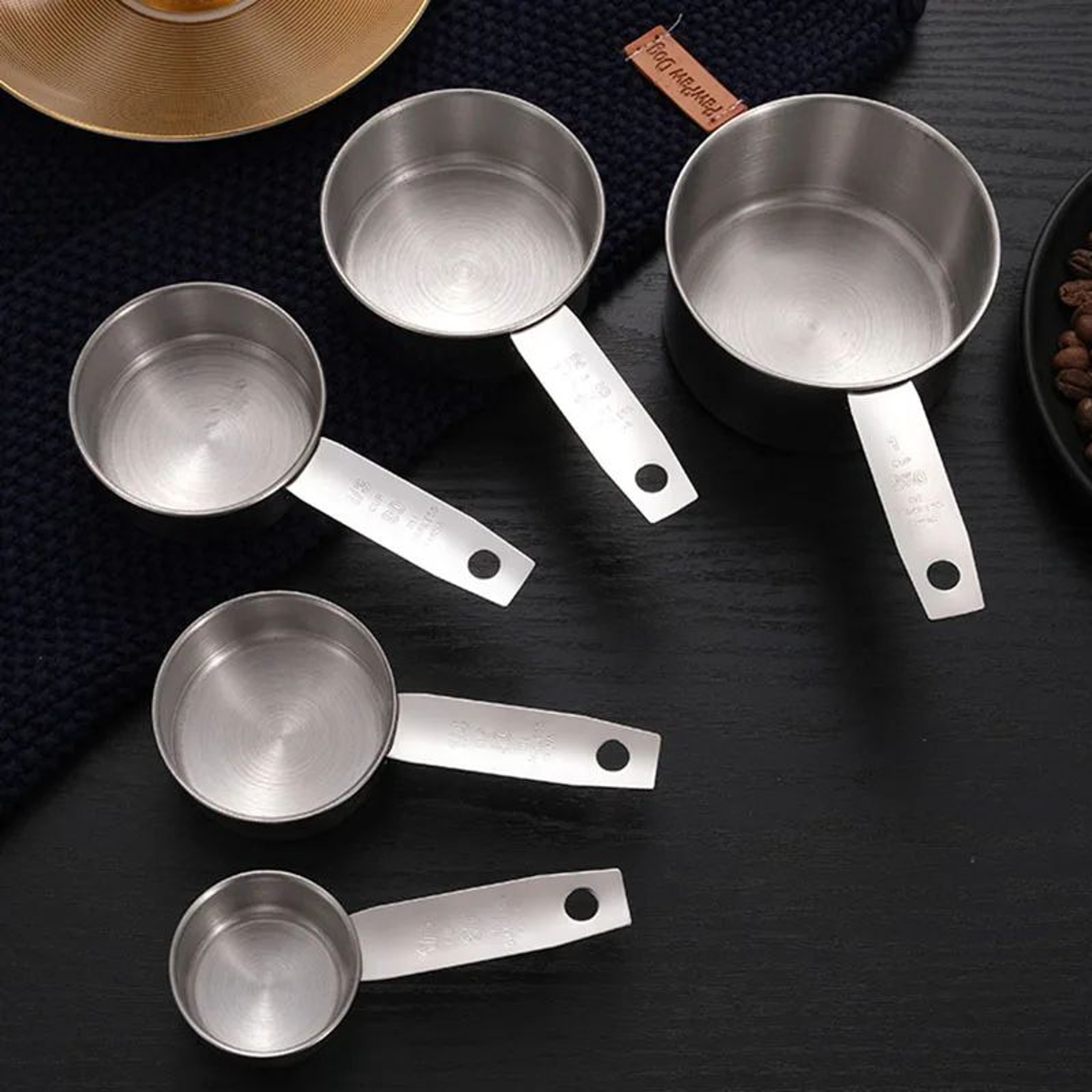 Deluxe Stackable Stainless Steel Measuring Cups And Spoons Set  Precise Kitchen Measuring Tools For 2