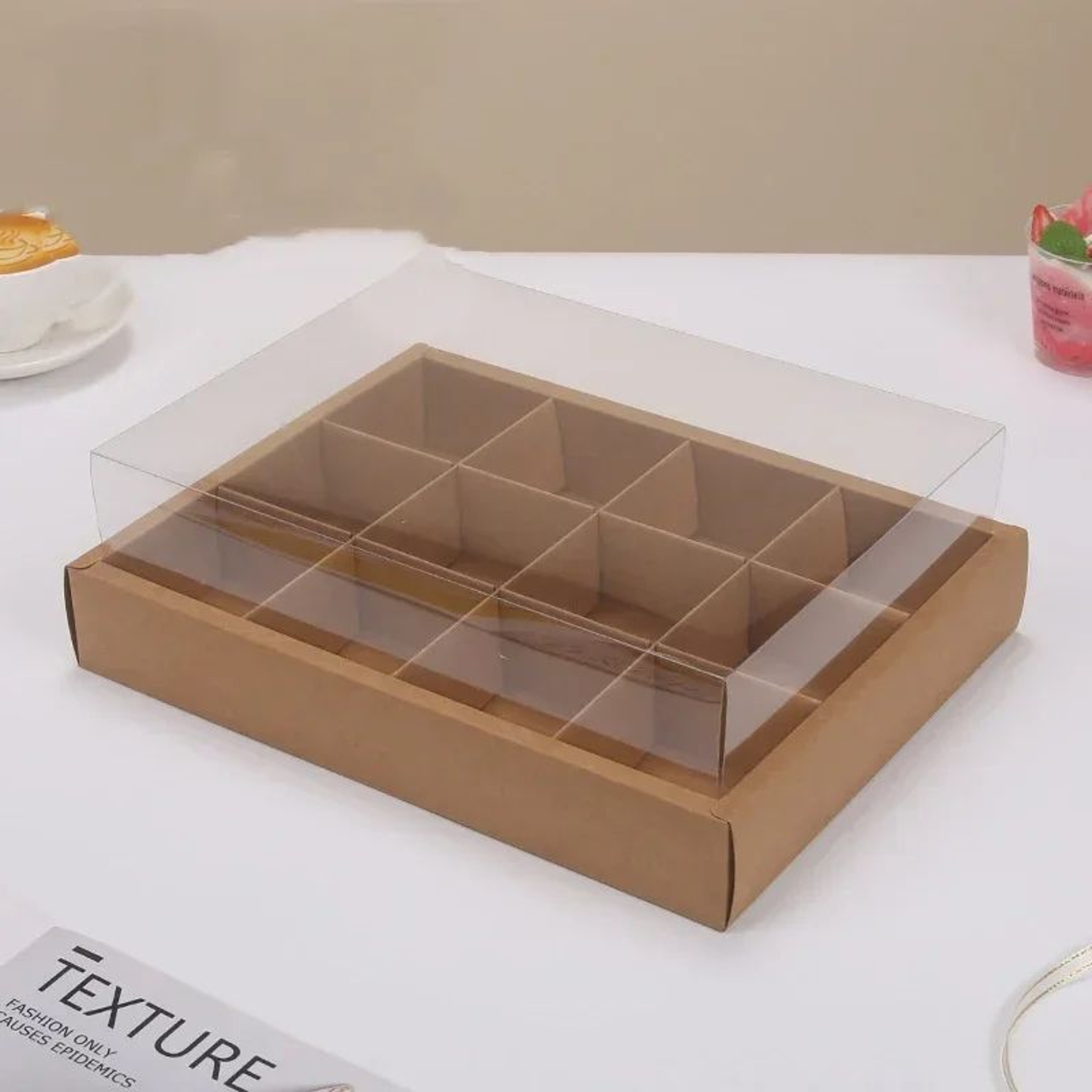 Transparent Cupcake Carrier Box With Insert 6912Hole Clear Cupcake Container For Safe Transport 8