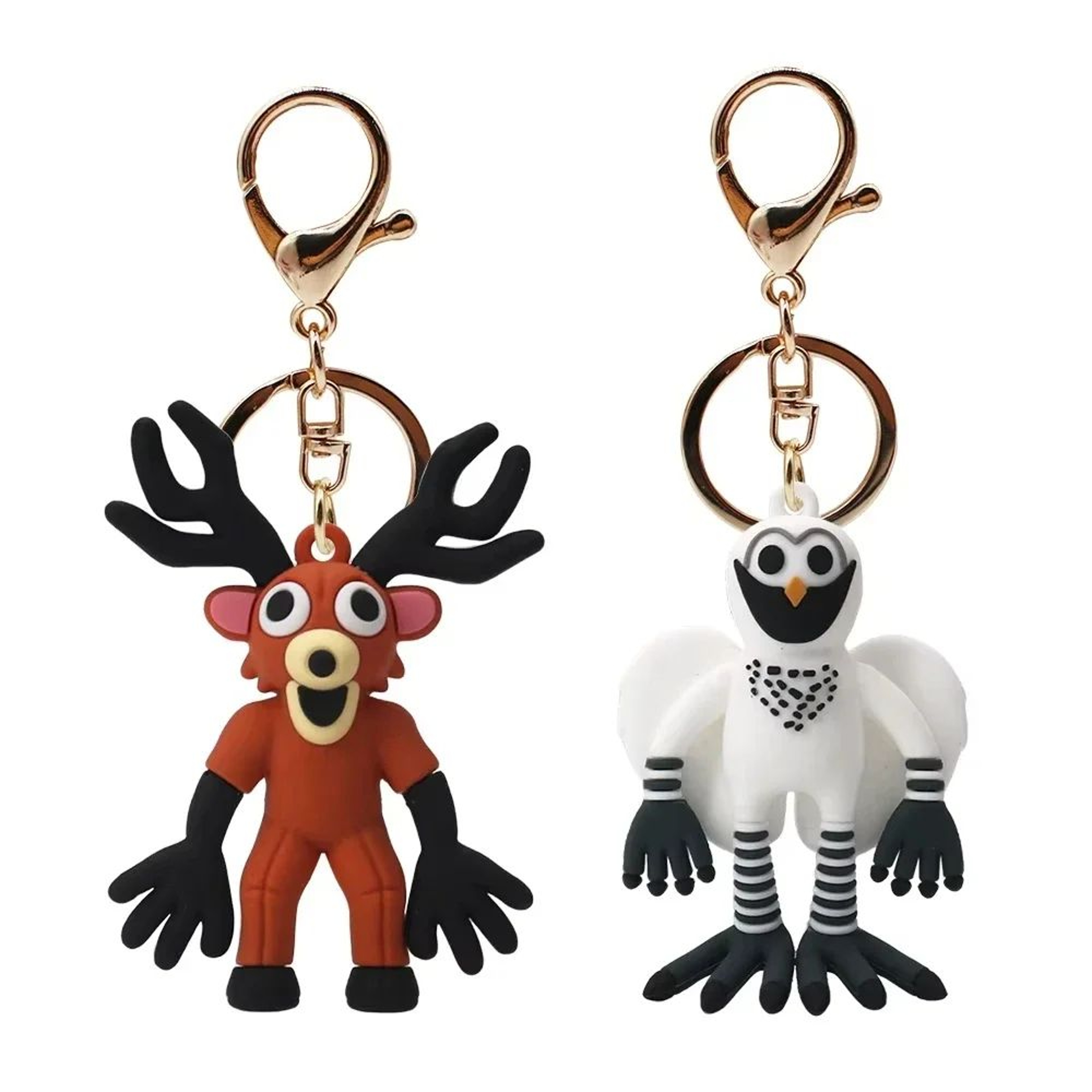 Handcrafted Deer  Owl Cartoon Animal Keychain Bag Pendant Charm For Kids Gifts 0