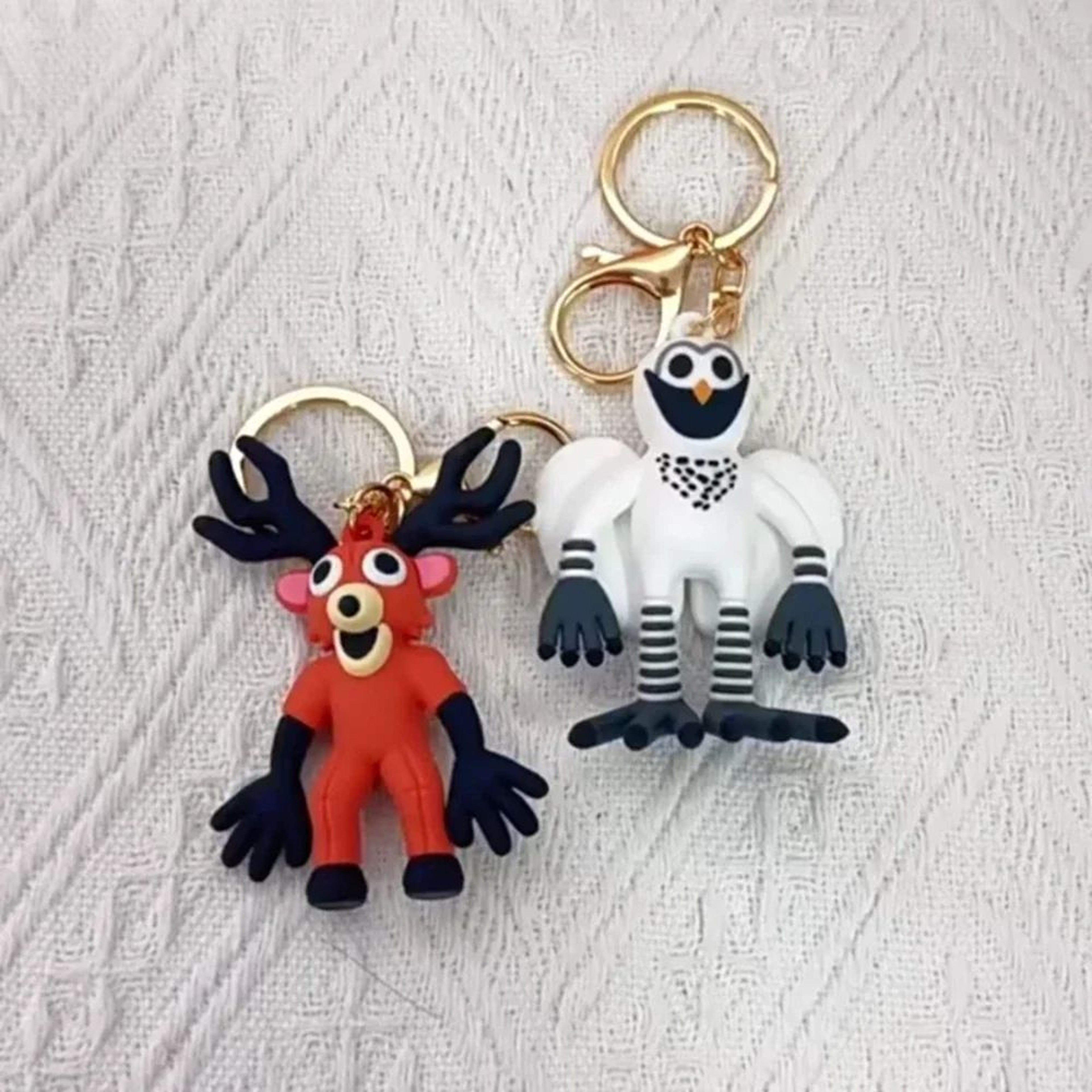 Handcrafted Deer  Owl Cartoon Animal Keychain Bag Pendant Charm For Kids Gifts 3