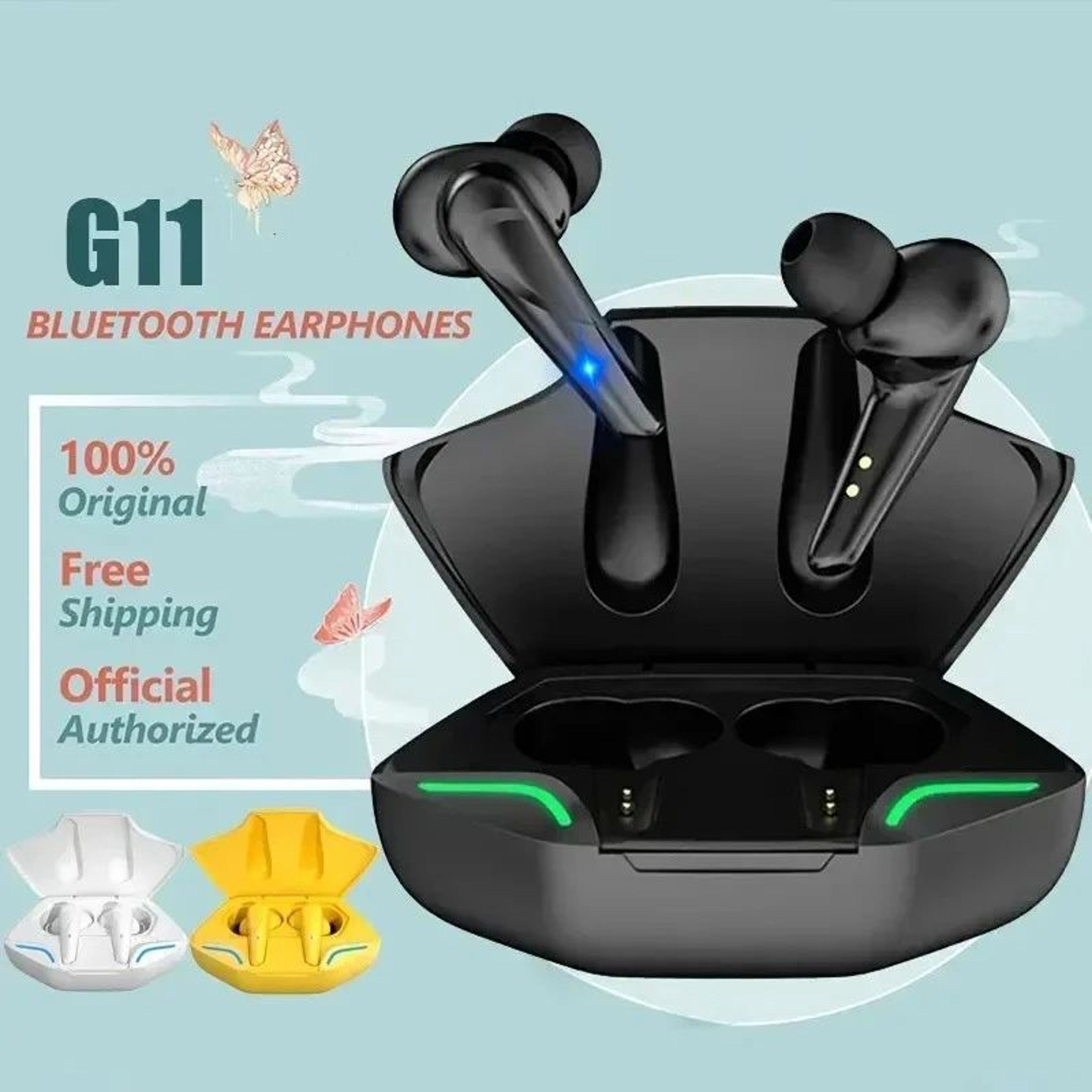 PulseSync TWS Bluetooth 50 Gaming Earbuds With Noise Reduction 1