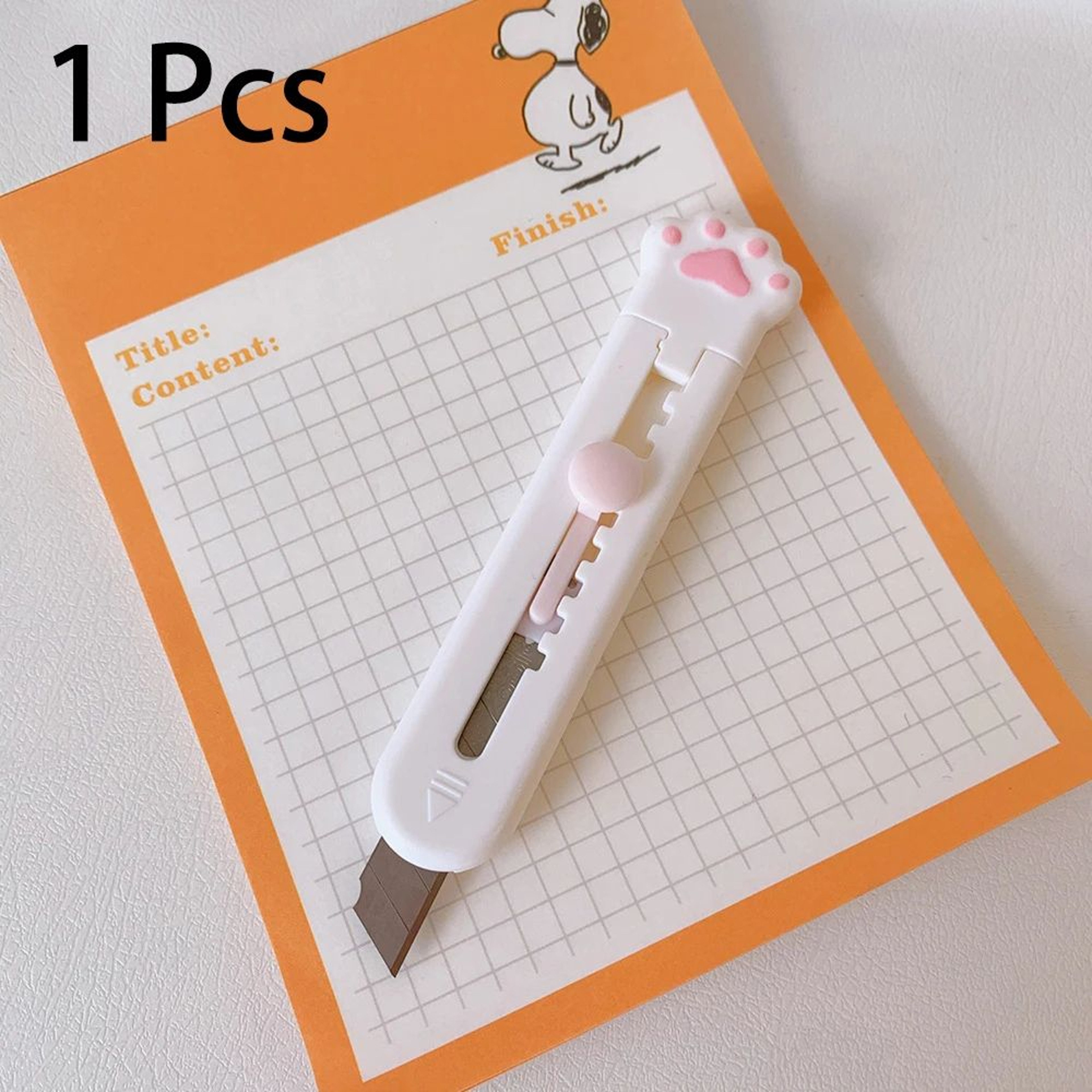 Cat Paw Mini Paper Cutter Retractable Craft Knife For Kawaii Stationery And Quick Package Opens 6