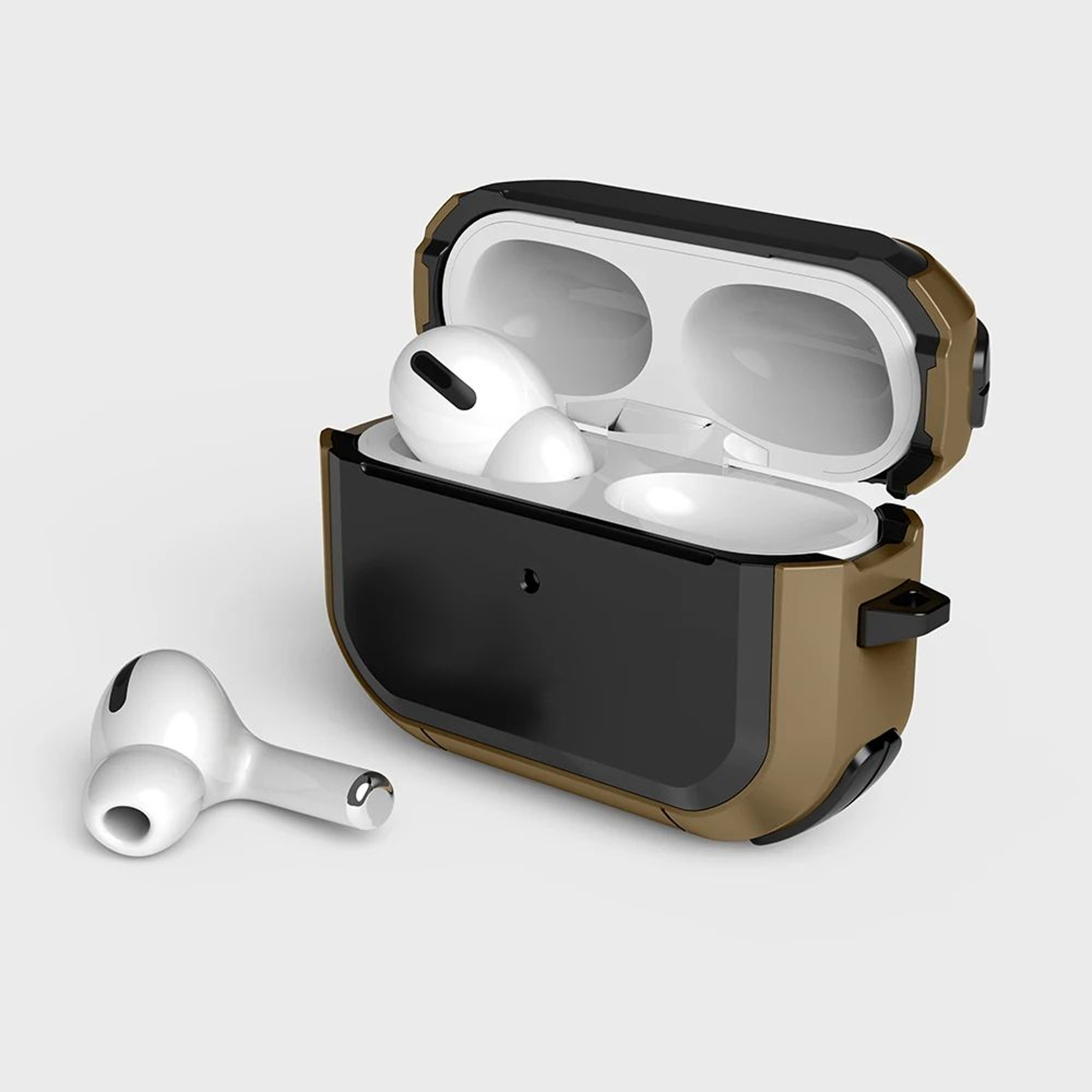 Shockproof Protective AirPods Case With Keychain Clip For AirPods Pro 21 And AirPods 123 2