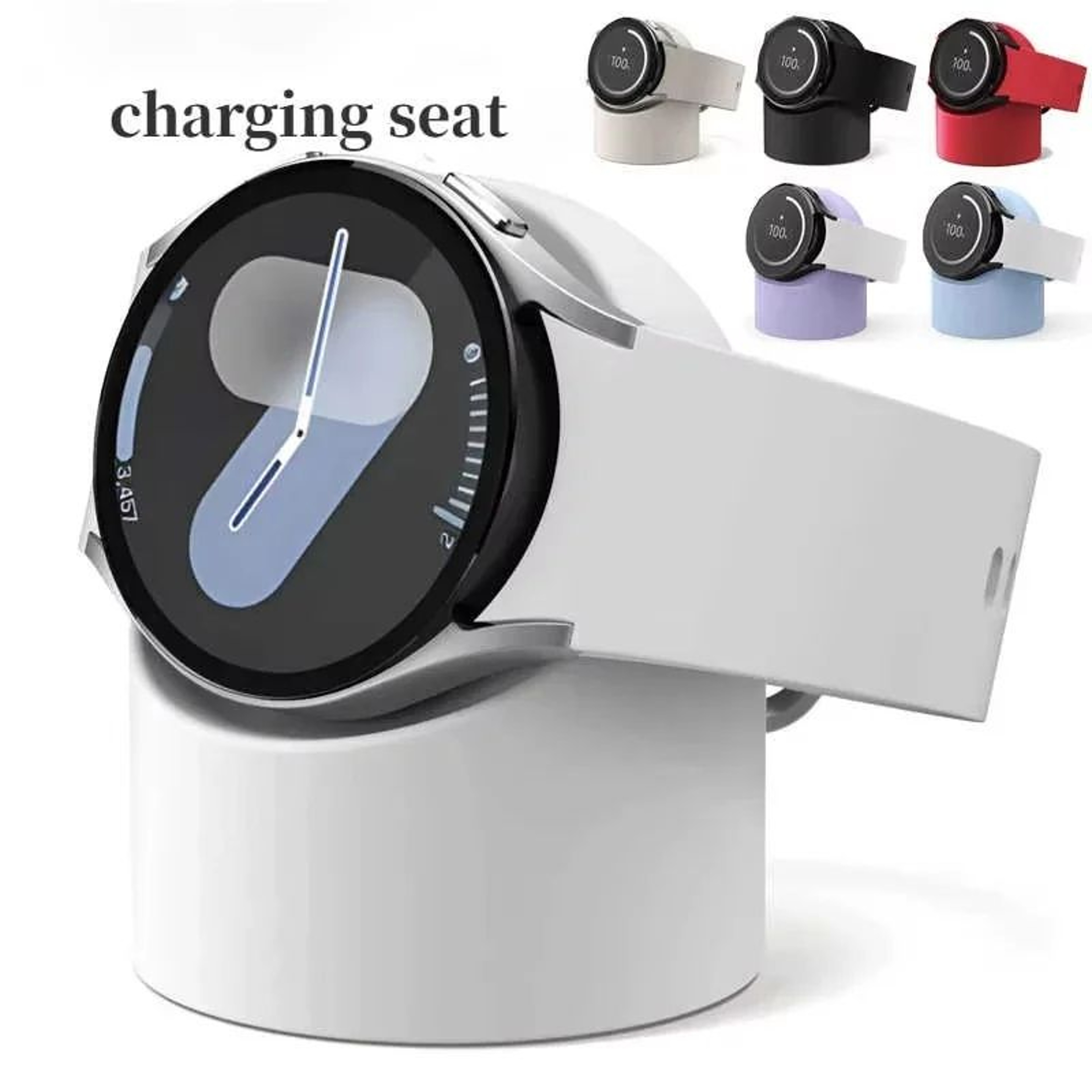 Samsung Galaxy Watch Charger Stand With Cable Management  Silicone Dock For 404445mm Watch 3455 Pro 5