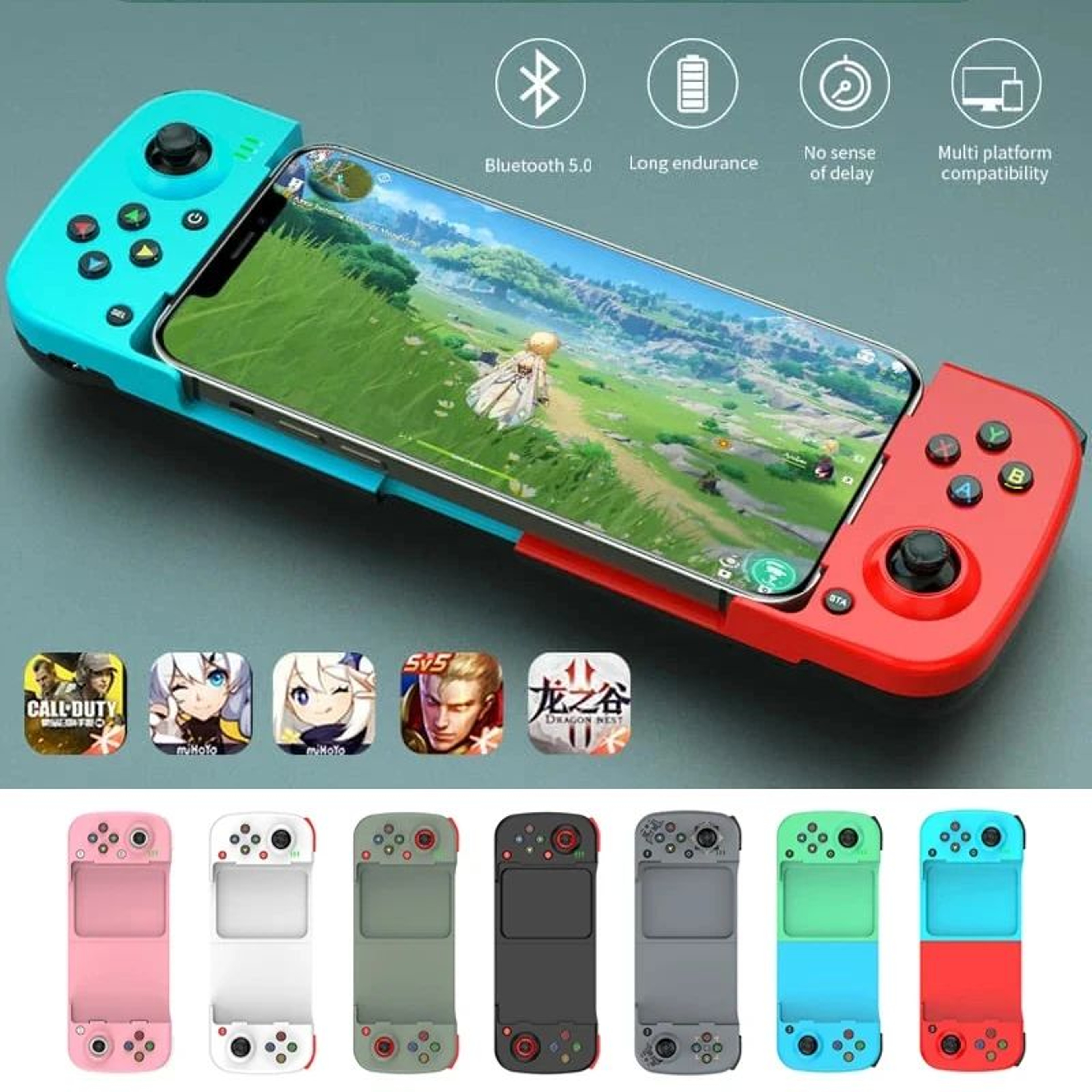 Mobile Game Controller D3 Bluetooth 50 Stretchable Gamepad For IPhone  Android 1