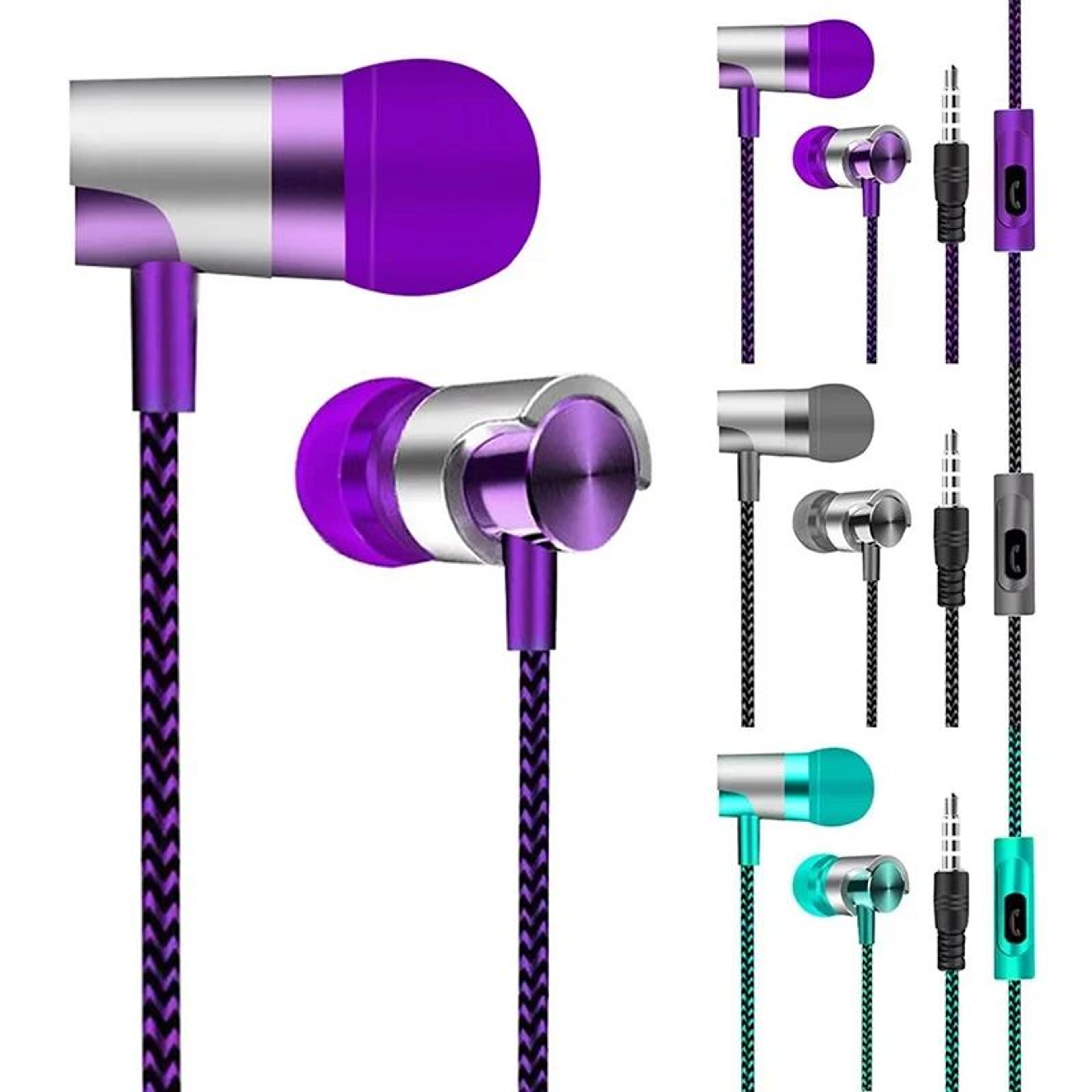 9D HiFi Wired InEar Earphones  35mm Earbuds With Mic NoiseIsolating Sport Fit 5