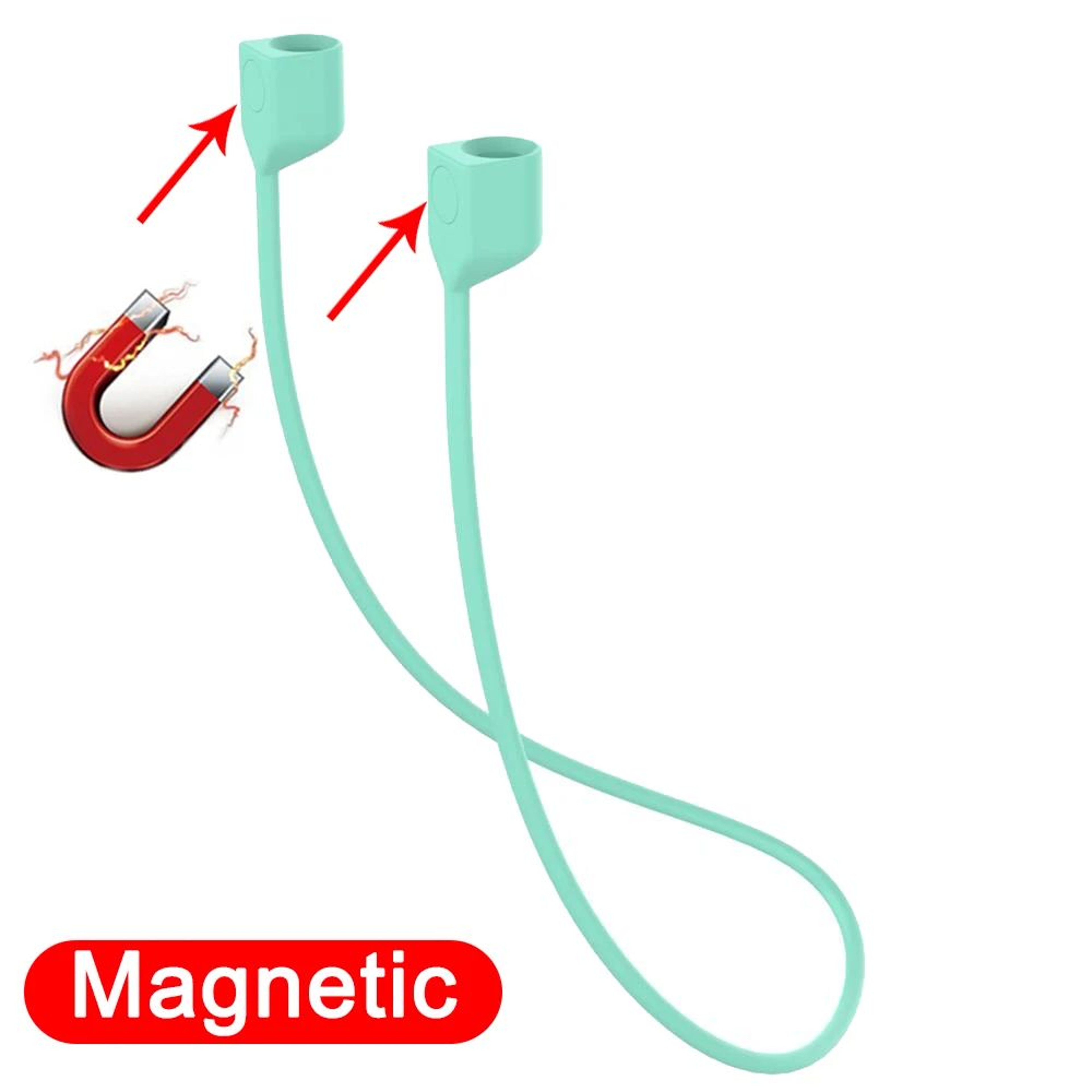 Magnetic Silicone Wireless Earbuds Neck Strap For AirPods  Bluetooth Earbuds  AntiLost Lanyard 6