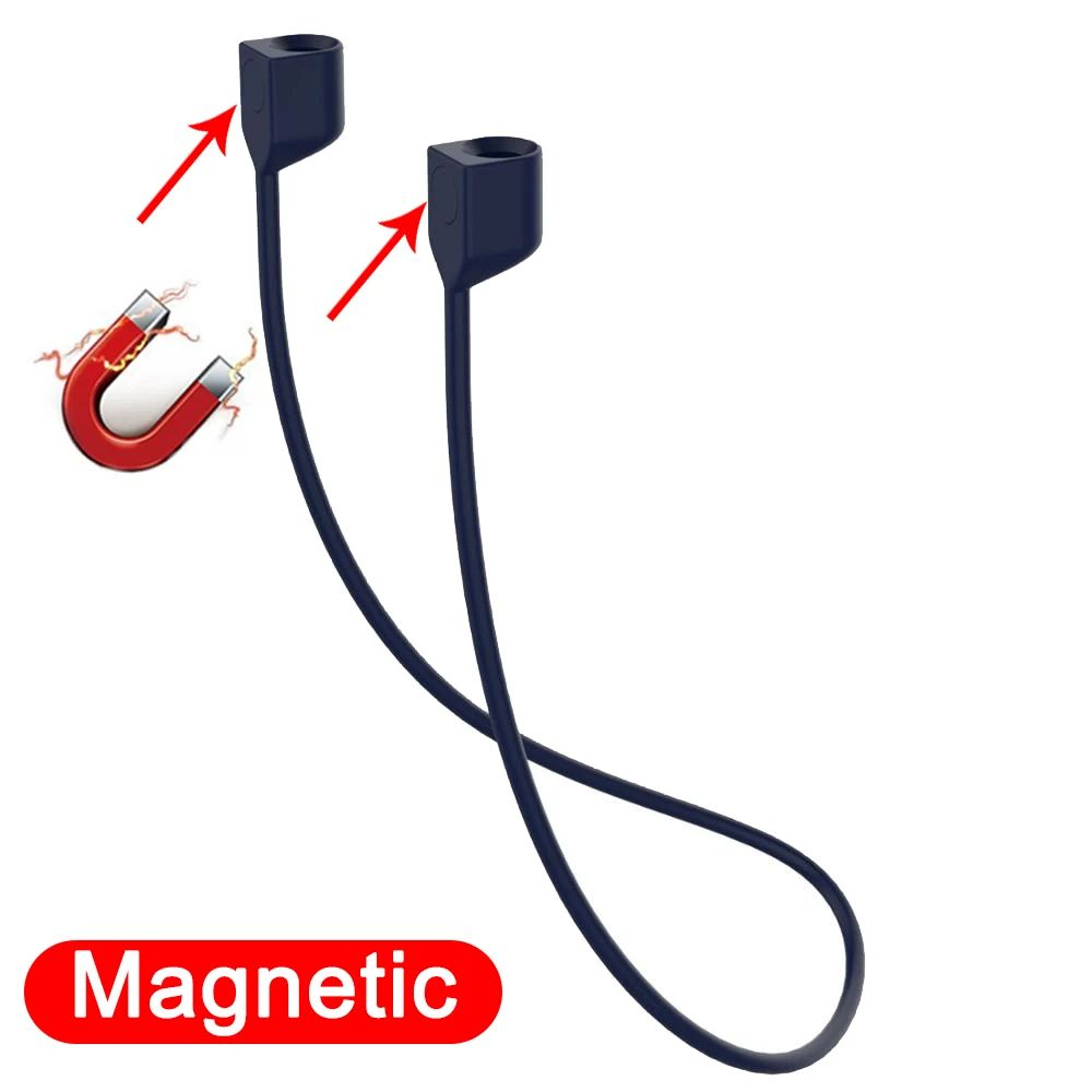 Magnetic Silicone Wireless Earbuds Neck Strap For AirPods  Bluetooth Earbuds  AntiLost Lanyard 9