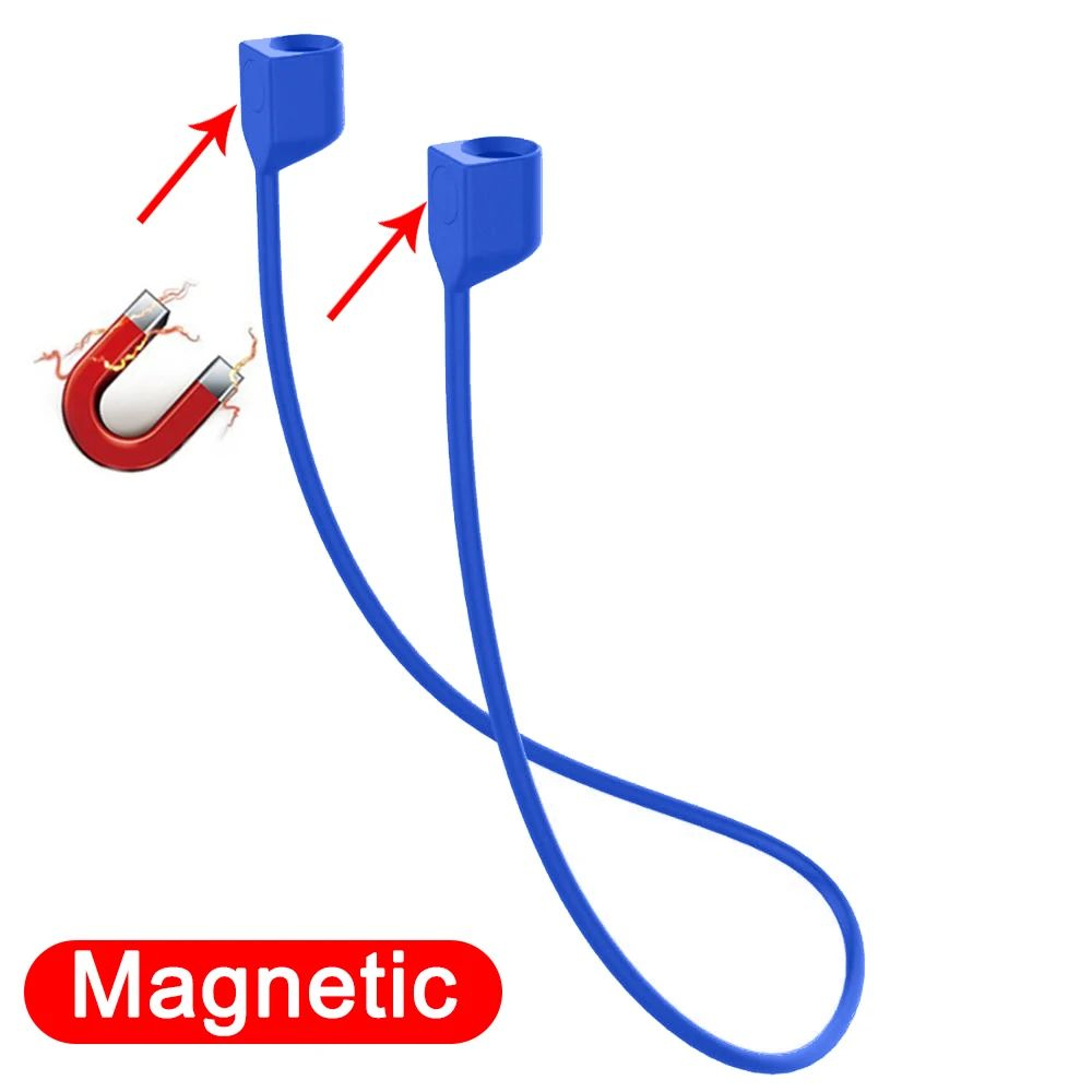 Magnetic Silicone Wireless Earbuds Neck Strap For AirPods  Bluetooth Earbuds  AntiLost Lanyard 11