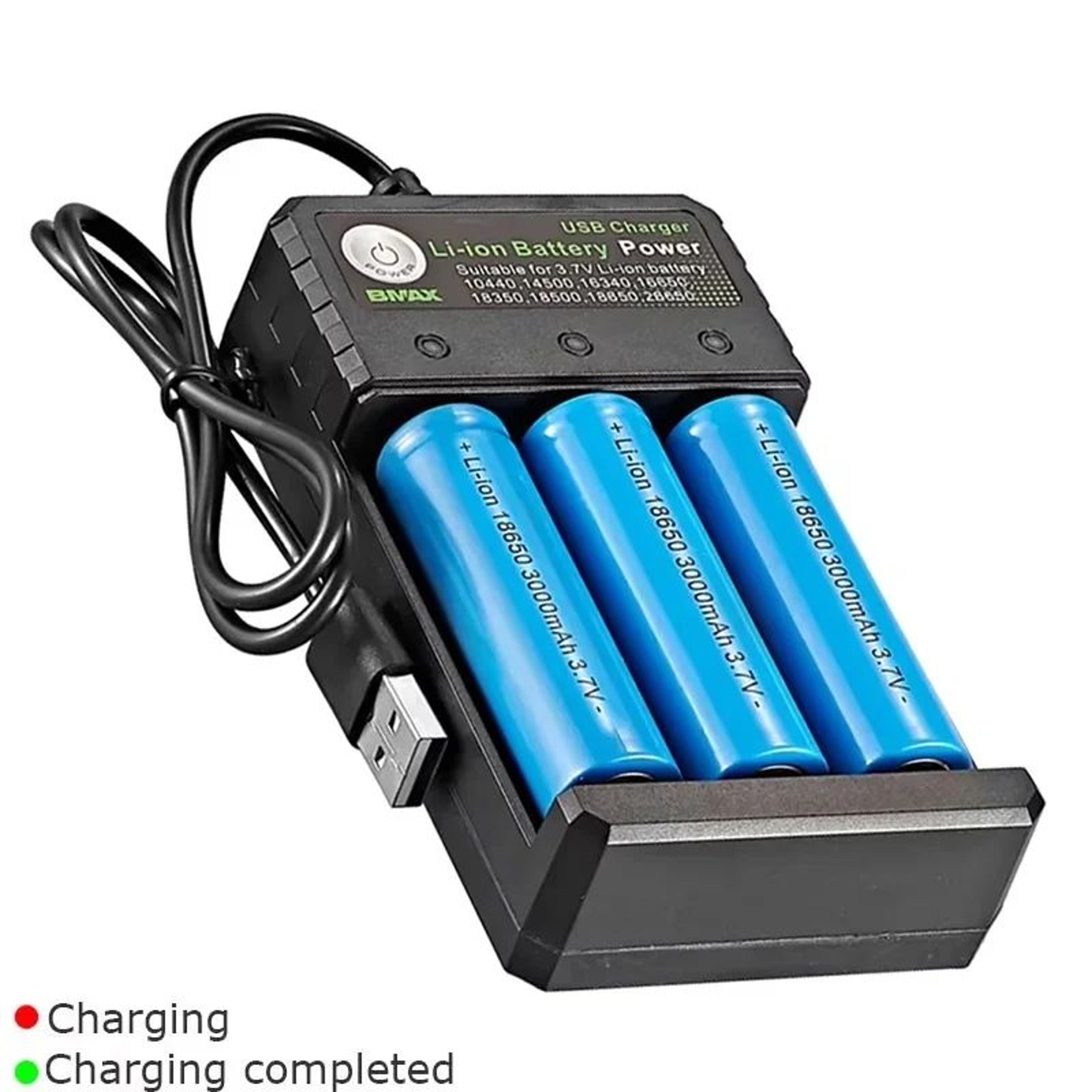 4Slot Universal 18650 Battery Charger 110V240V For 1450016340166501835018500 0