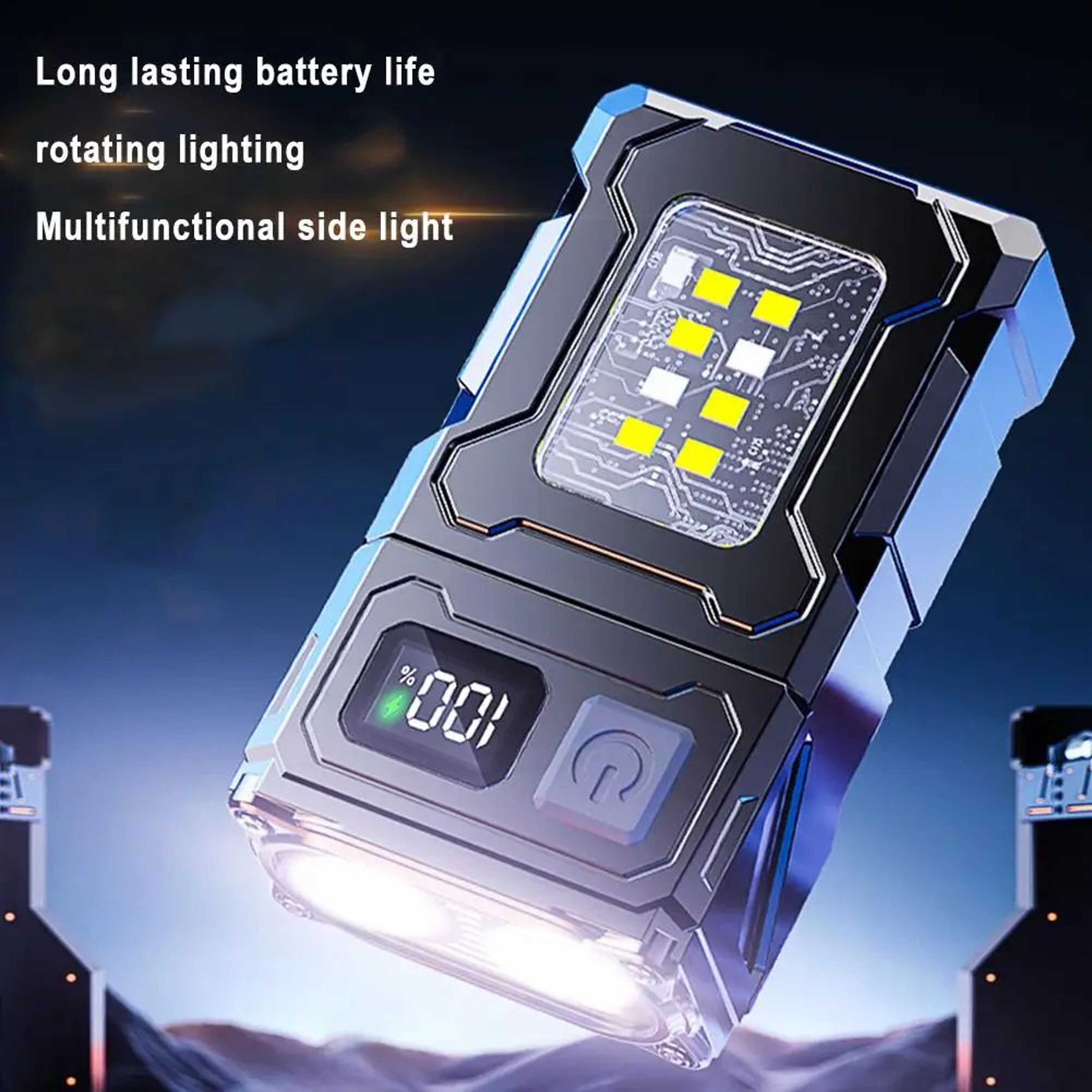 UltraBright Rechargeable Headlamp With Hook Mount Portable LED Work Light  Handsfree Flashlight For 1