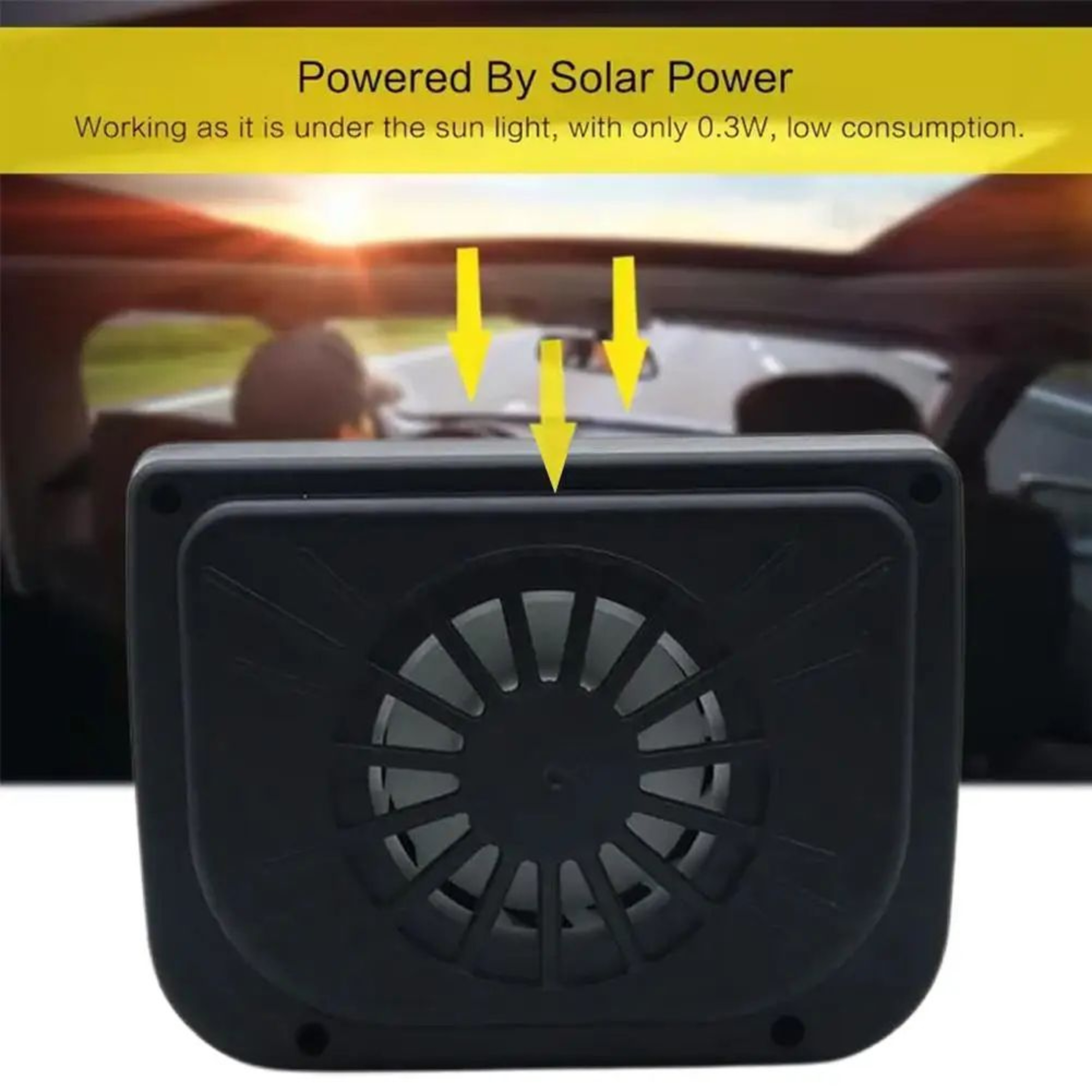 Solar Window Exhaust Fan For Cars  Heat  Odor Ventilation Solar Car Ventilator 5