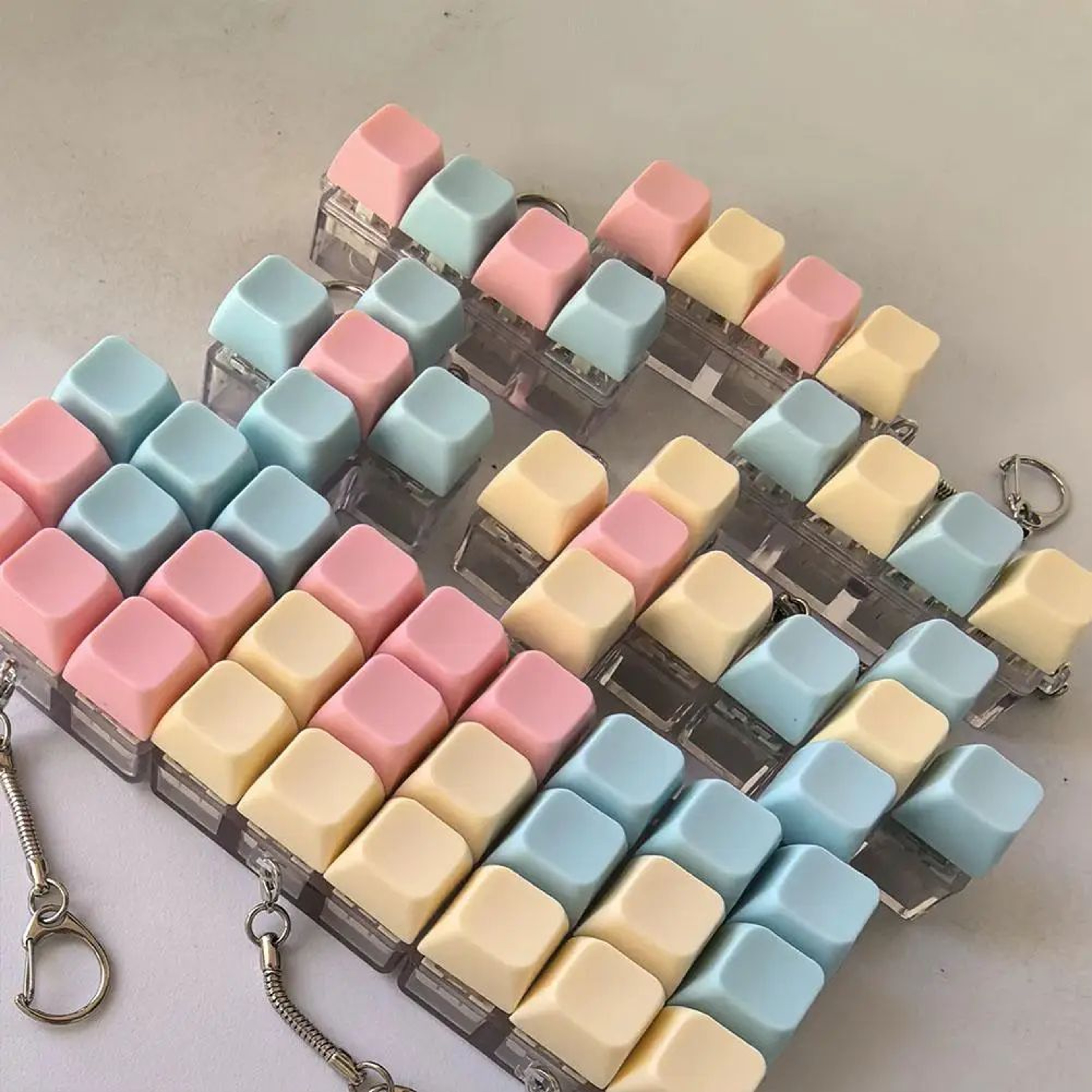 9Key Keyboard Fidget Toy Fidget Keychain Mechanical Switch Tester 5