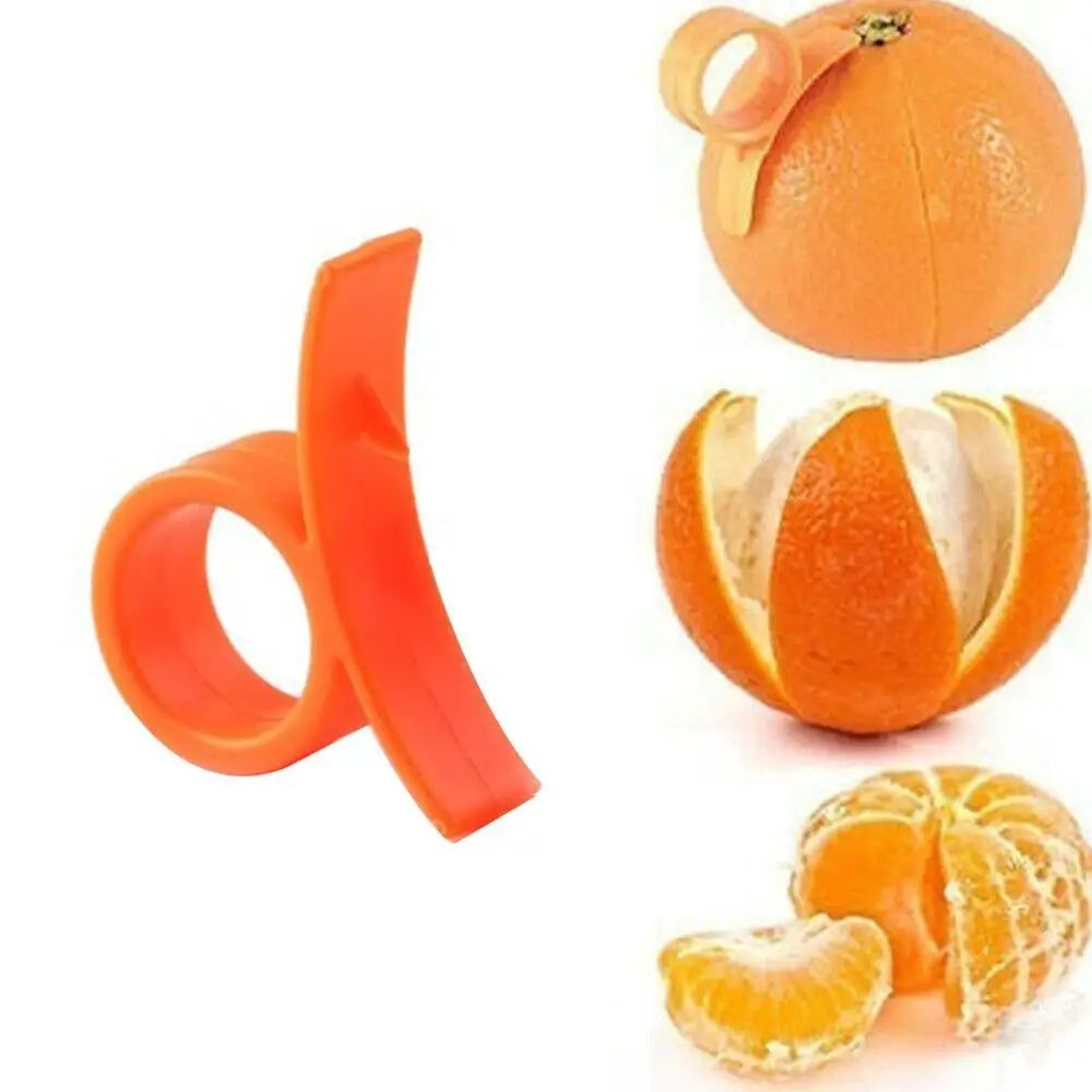 QuickSlice Citrus Peeler Set 35pcs  Orange Peeler Tool  Peel Remover For Easy Clean Snacks 0