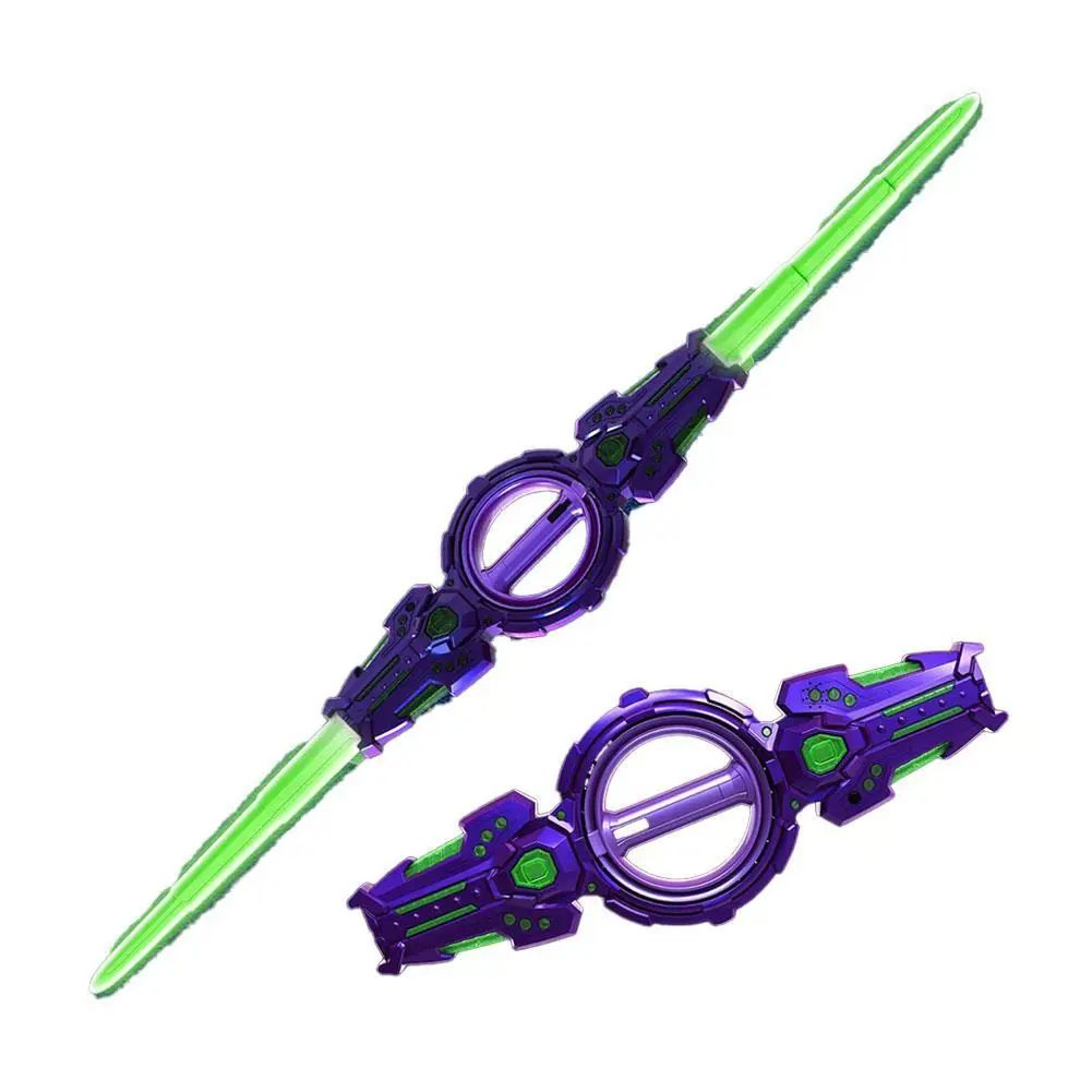 Retractable DoubleBlade LED Light Sword With Sound And Color Modes 9