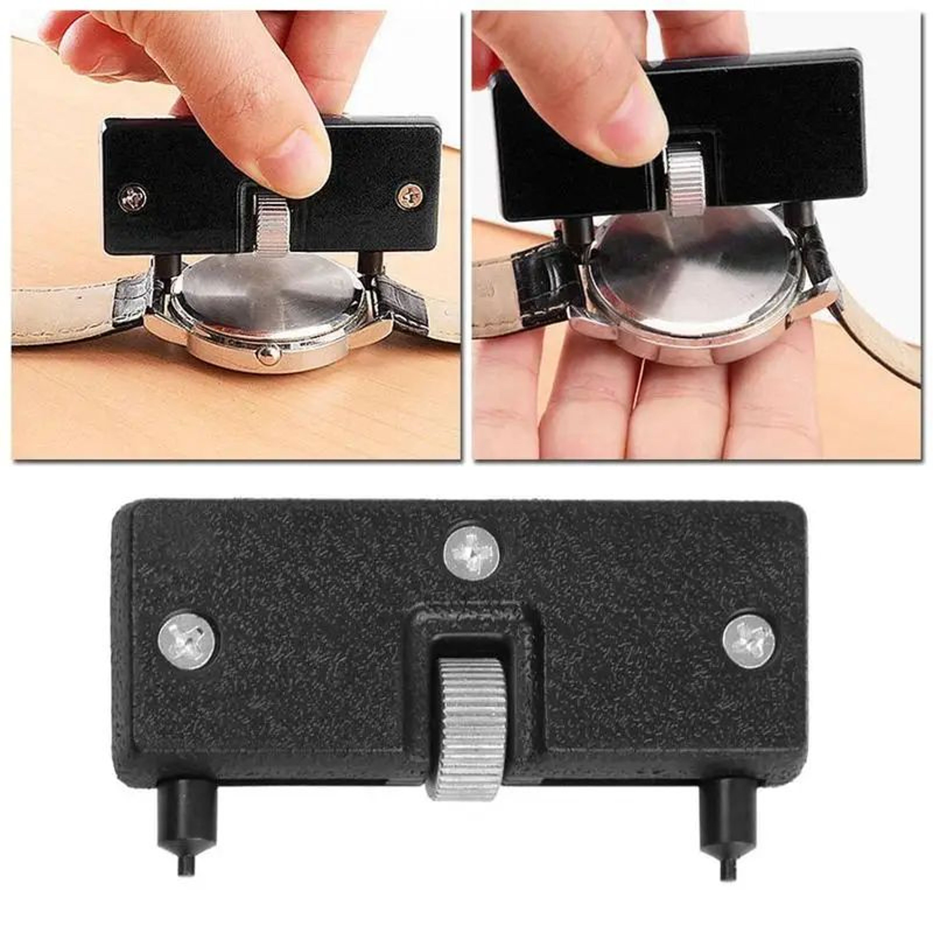 Adjustable DualJaw Watch Case Opener For ScrewBack Covers  Watch Repair Tool 1
