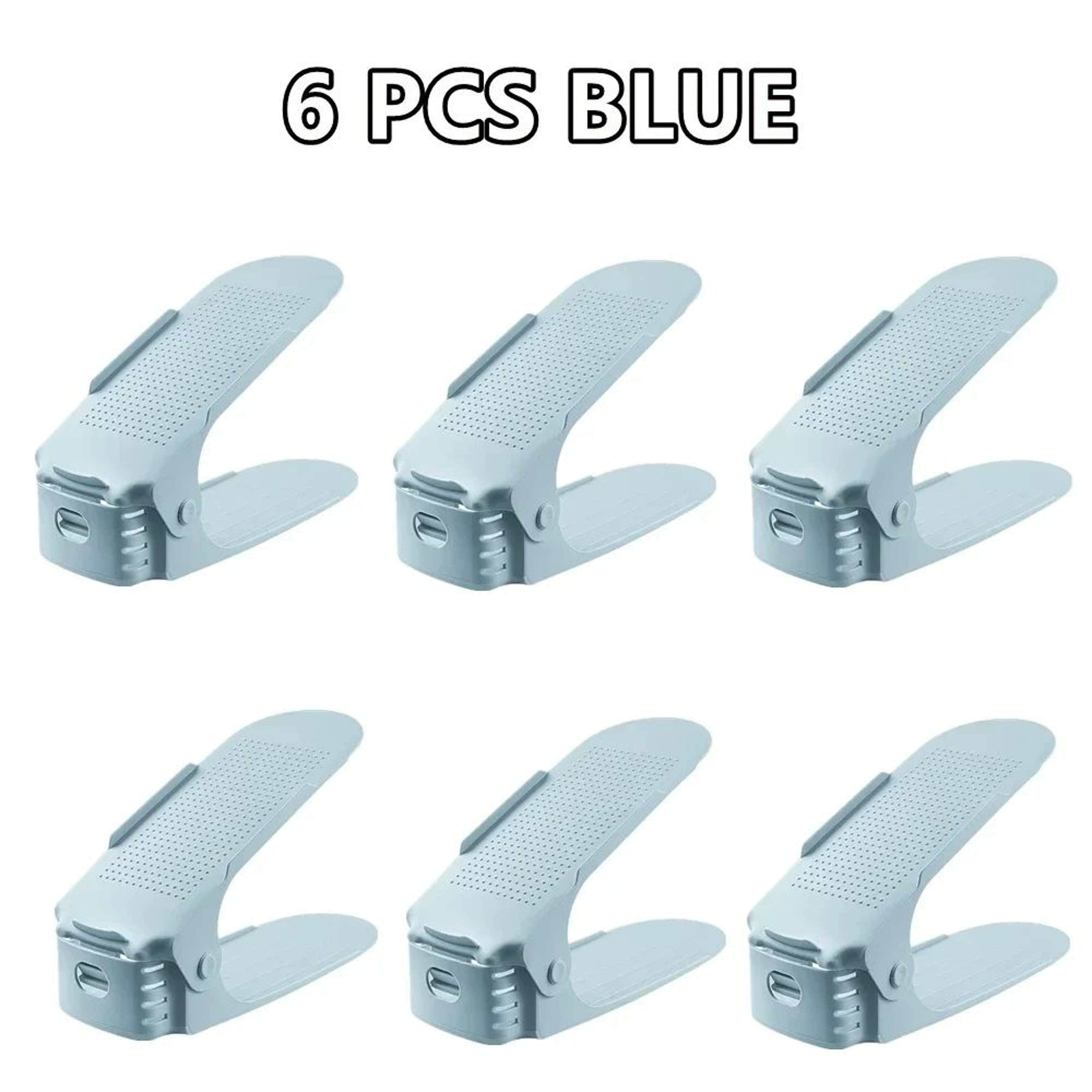 Adjustable Shoe Slots Organizer Set  Double Layer Shoe Space Saver For Closet  Cabinet 10