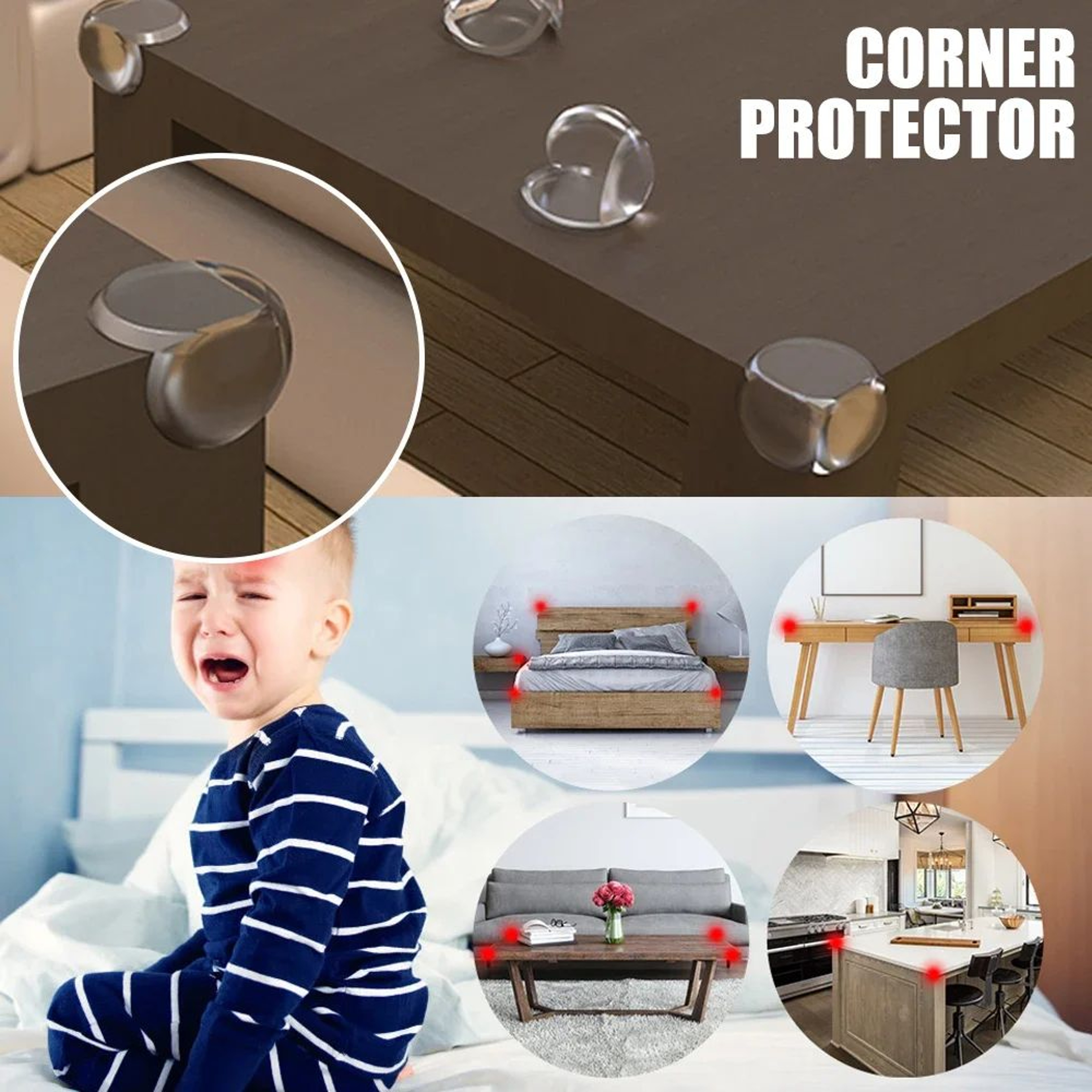 12Pack Baby Proofing Corner Protectors Set Silicone Corner Guards And Child Safety Outlet Covers 1