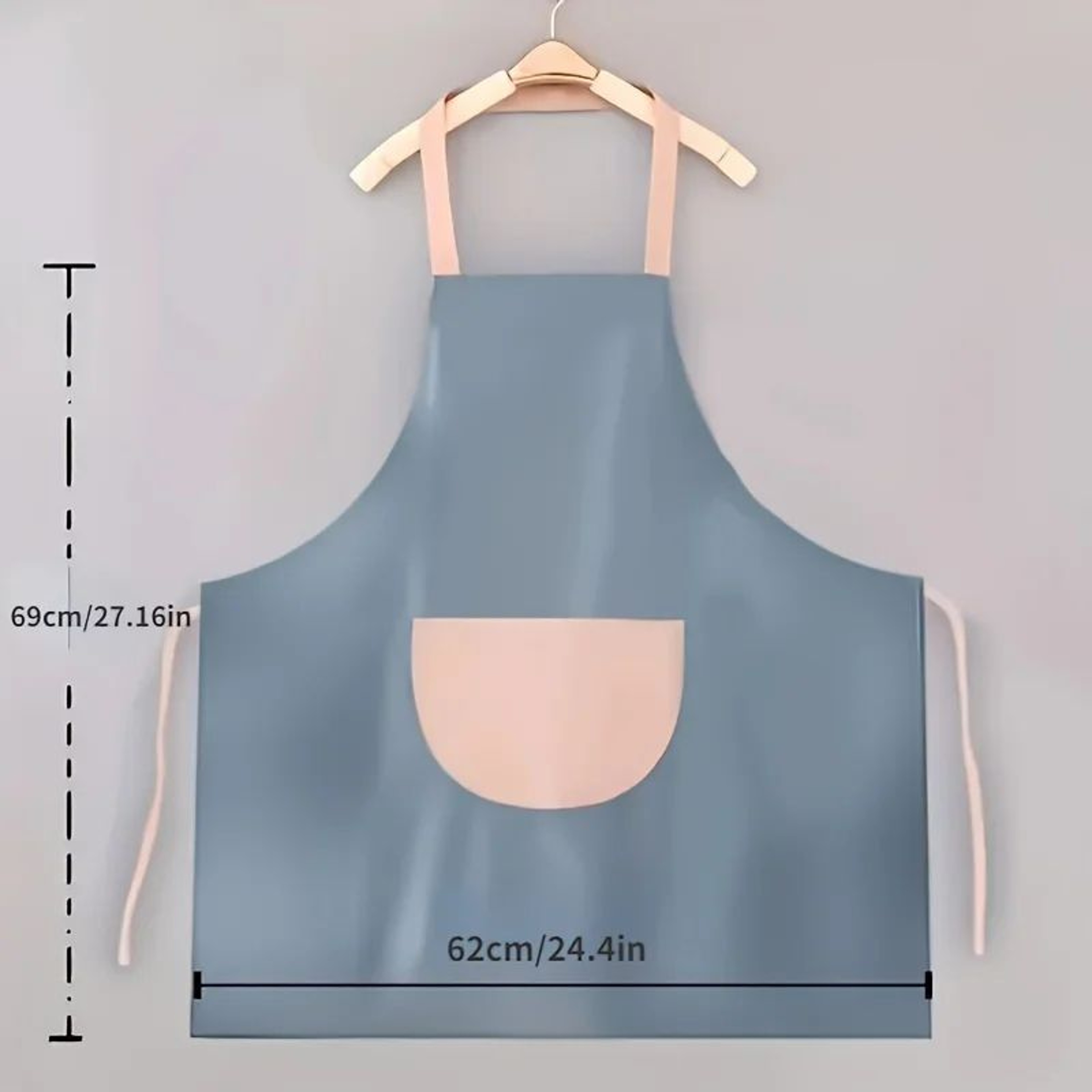 Waterproof Canvas Cooking Apron For Men  Women OilResistant Kitchen Apron With Adjustable Neck Stra 2