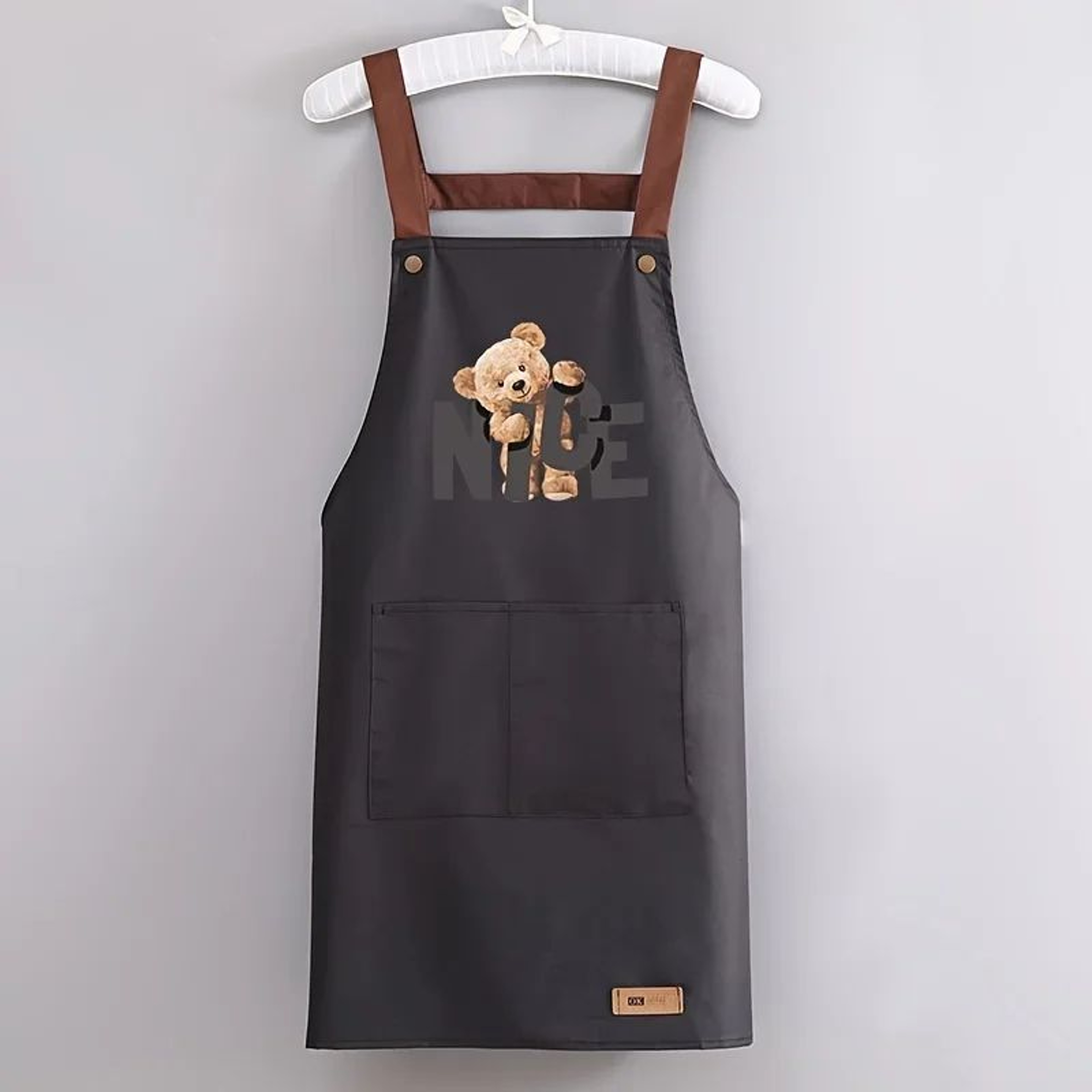 Waterproof Canvas Cooking Apron For Men  Women OilResistant Kitchen Apron With Adjustable Neck Stra 6