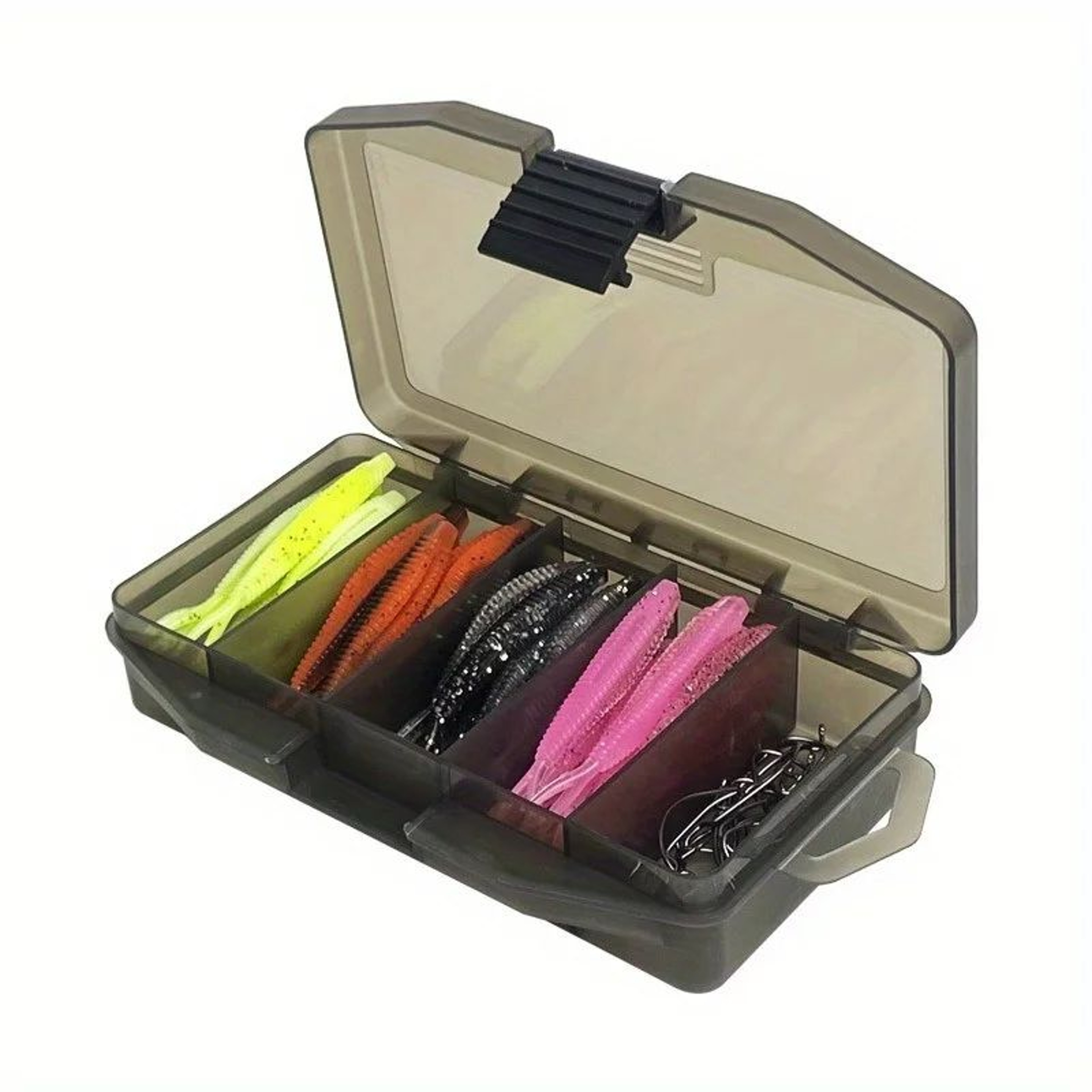 61Piece Bionic Fishing Lures Set With Crank Hooks Soft Bait Kit In Portable Tackle Box 5