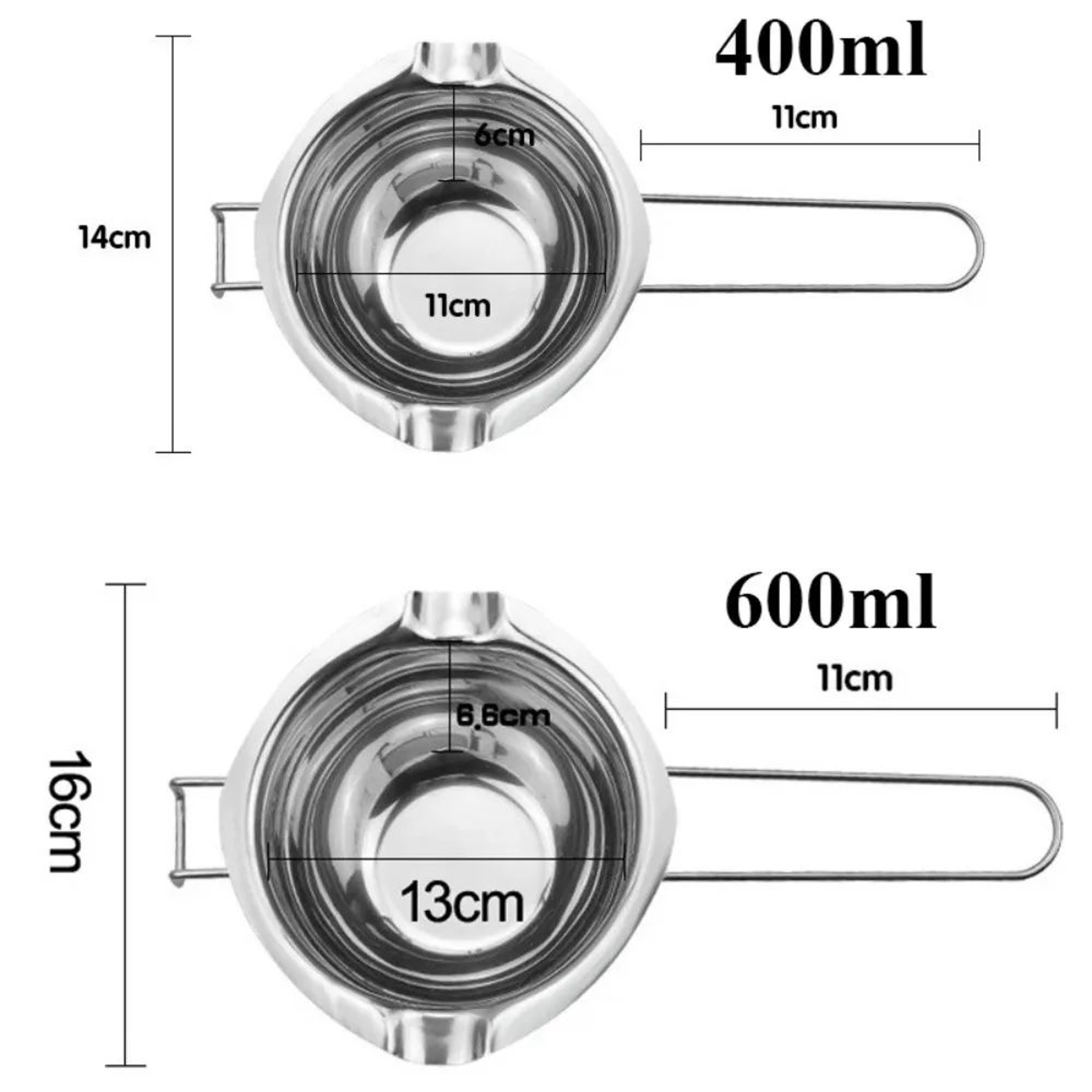Stainless Steel Wax Melting Pot With Long Handle For Candle Soap  Chocolate Making 3