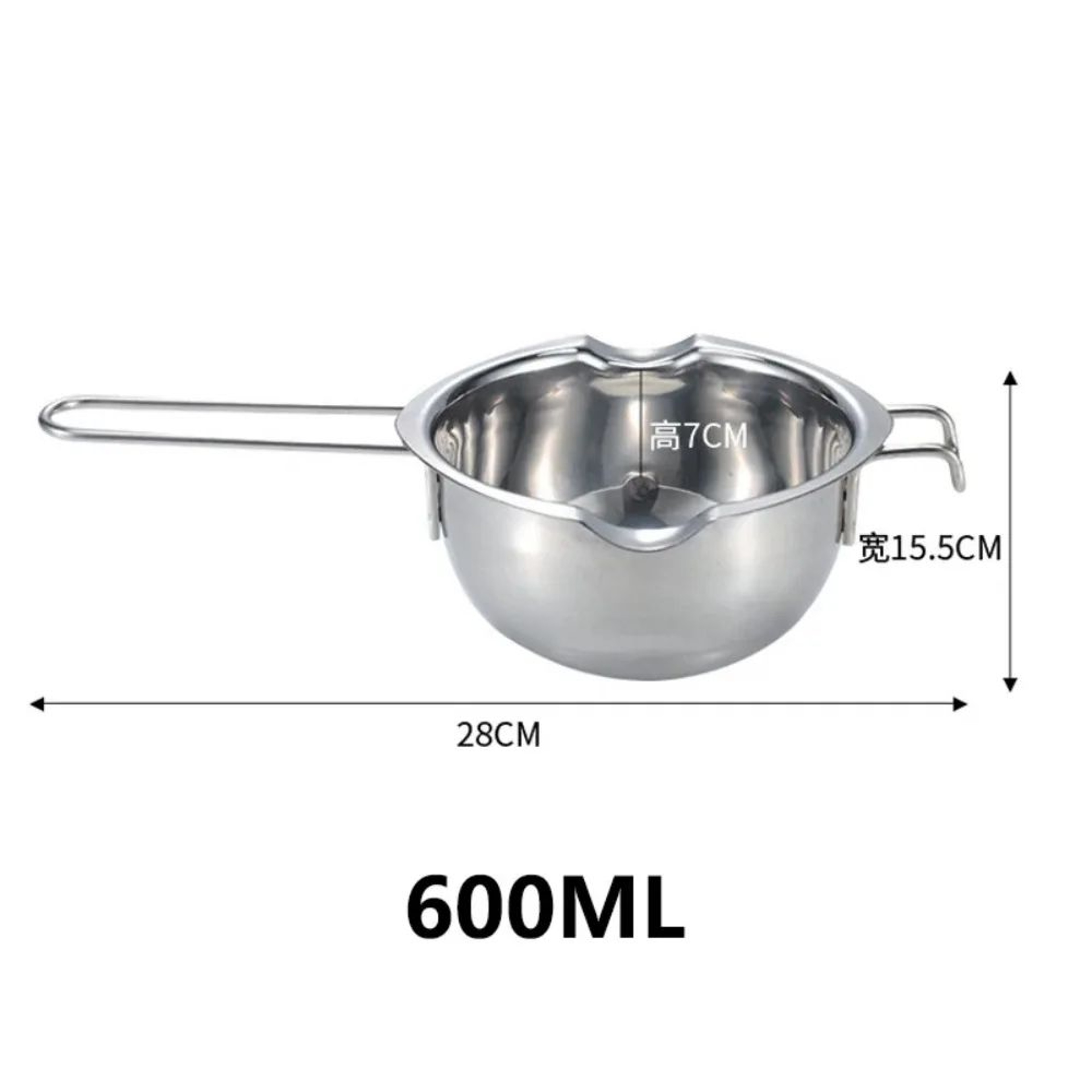 Stainless Steel Wax Melting Pot With Long Handle For Candle Soap  Chocolate Making 6