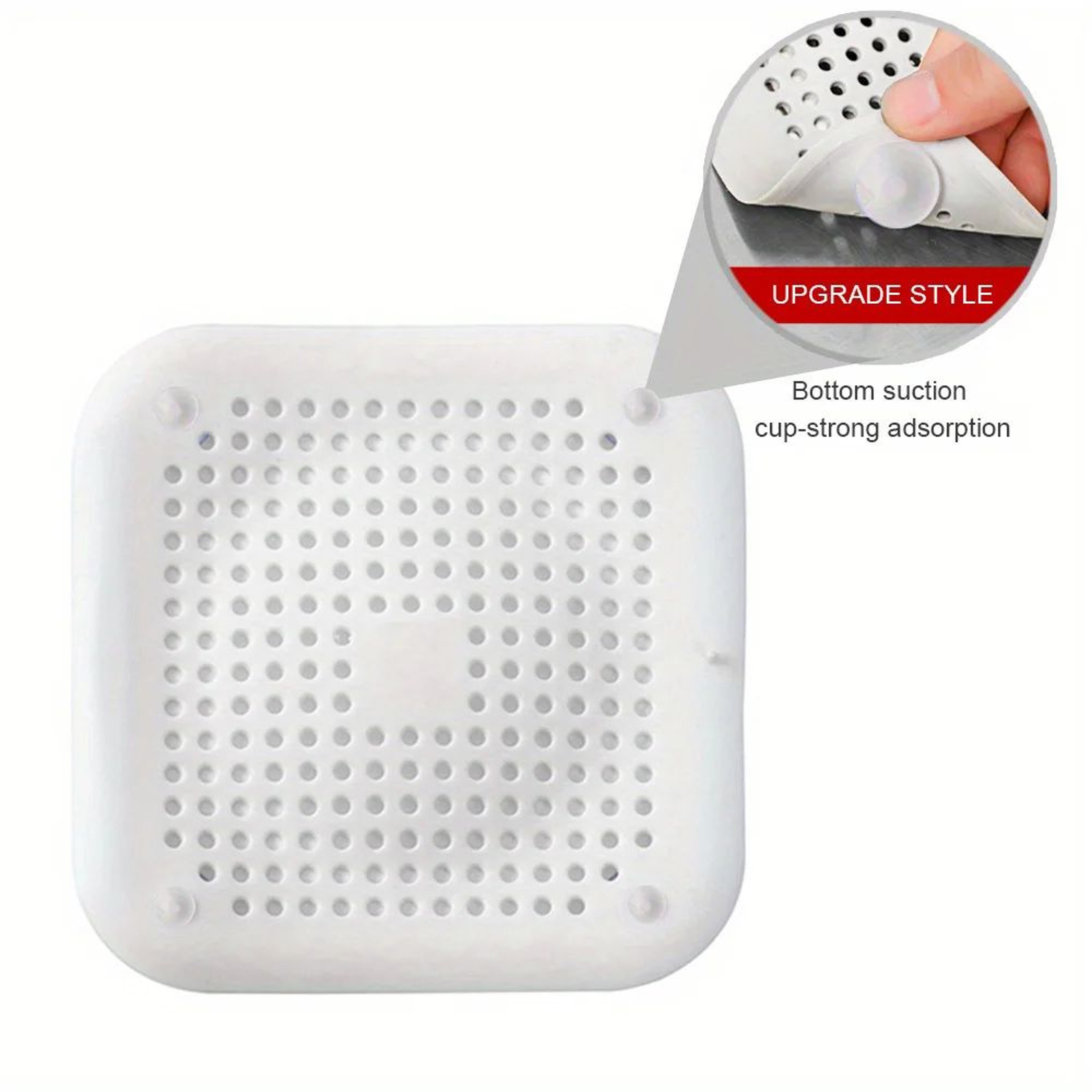 AntiClog Silicone Drain Strainer  Hair Catcher  Shower Sink Bathtub Deodorizing Stopper 3