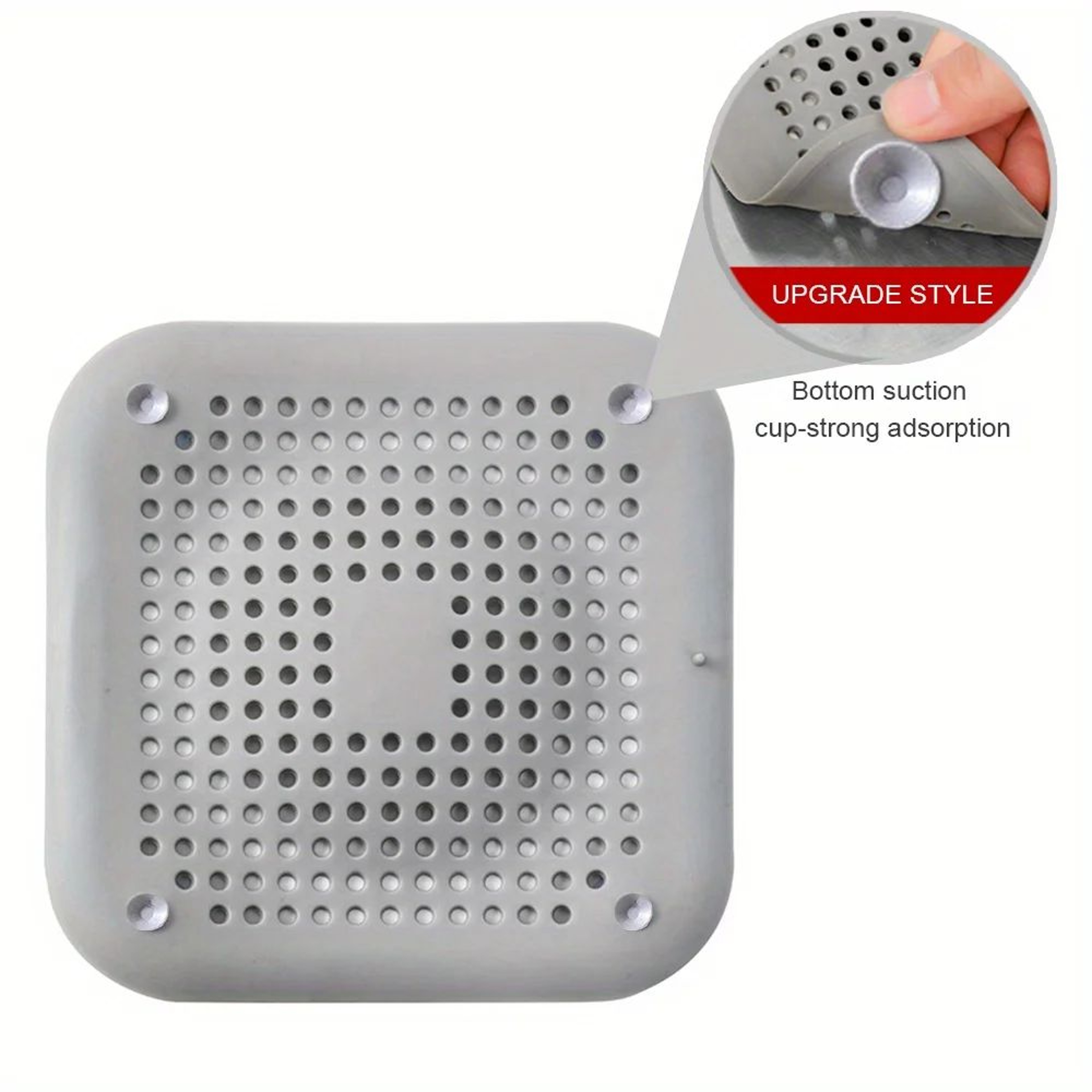 AntiClog Silicone Drain Strainer  Hair Catcher  Shower Sink Bathtub Deodorizing Stopper 9