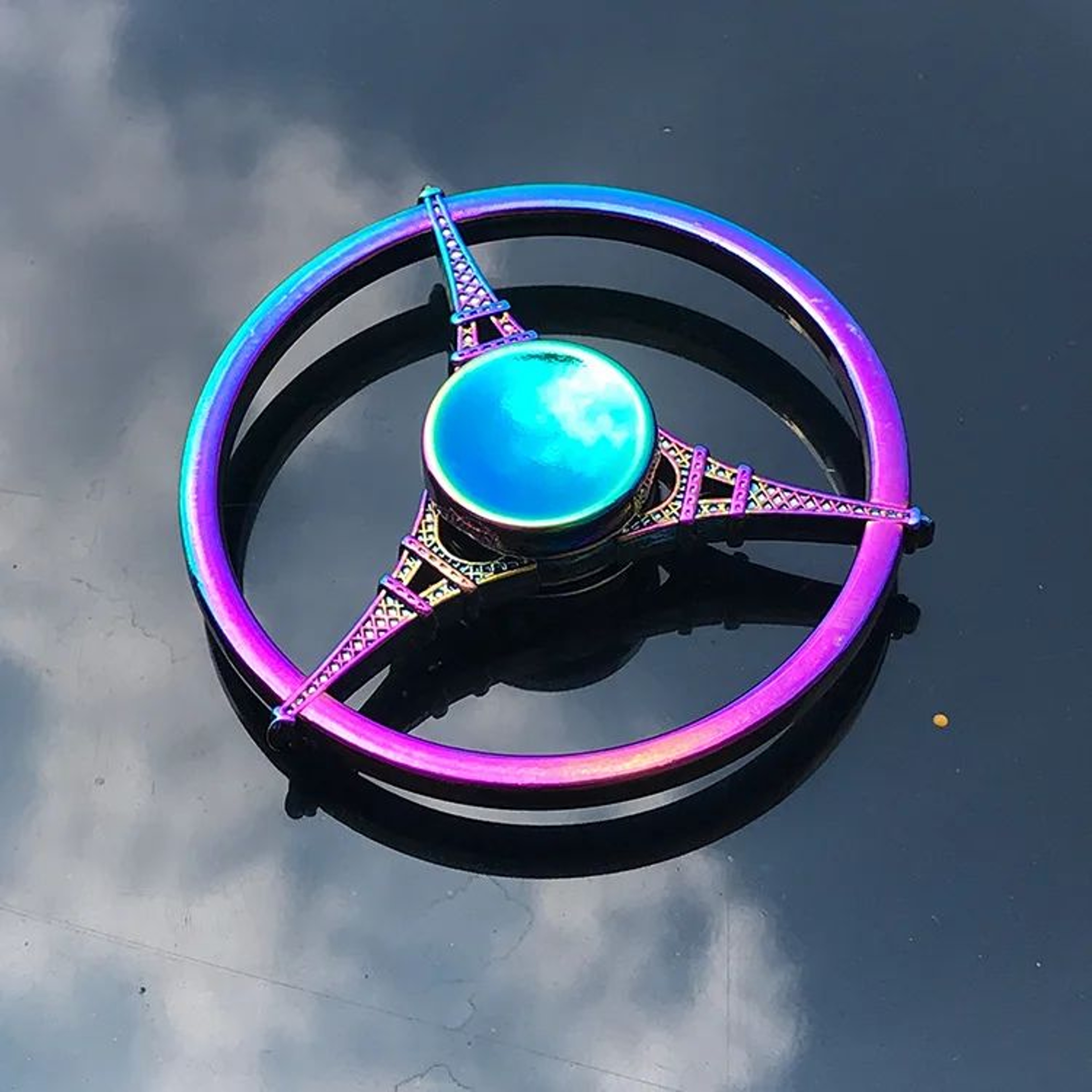 Rainbow Metal Fidget Spinner For Stress Relief HighSpeed Finger Spinner 7