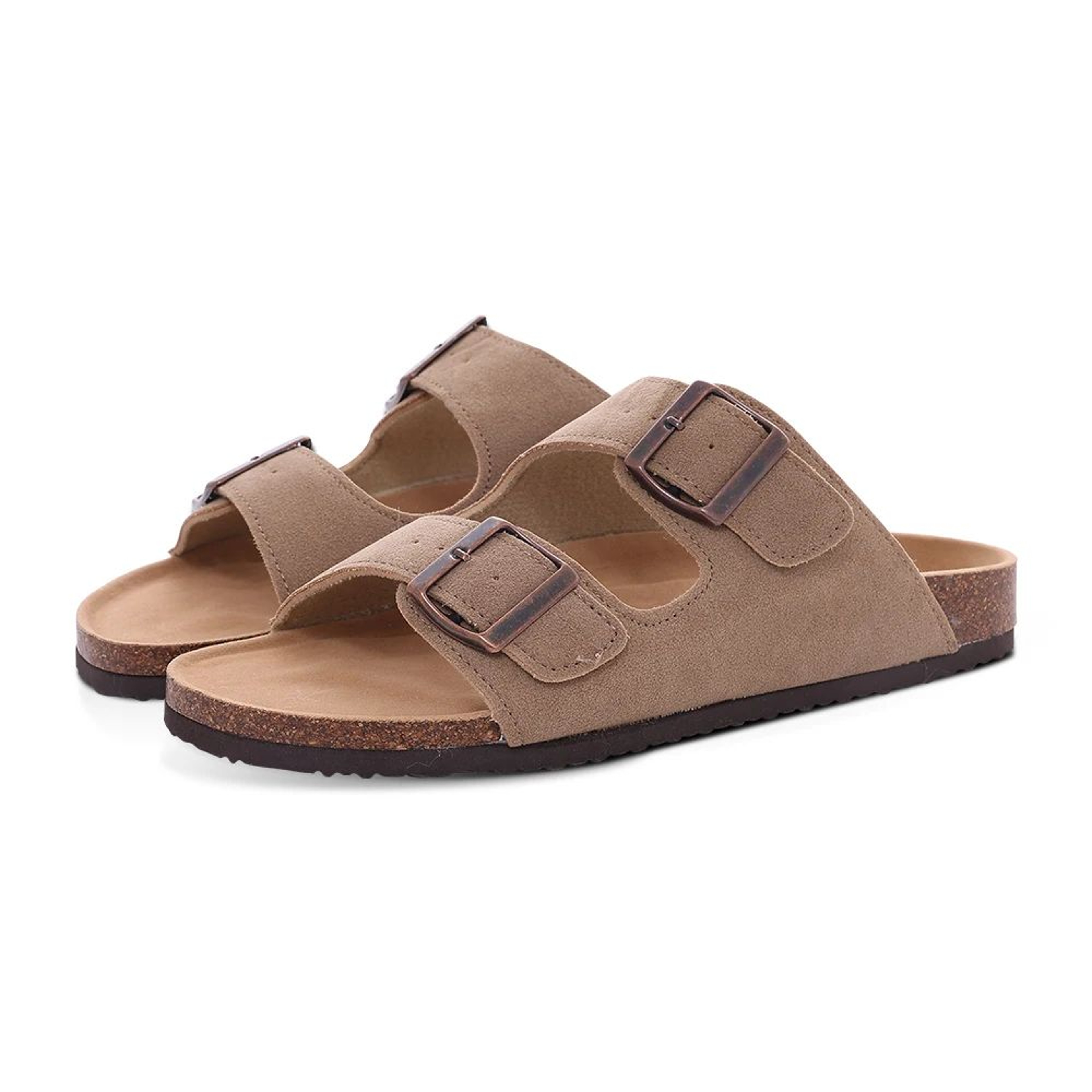 Comwarm Suede Clogs With Cork Footbed ArchSupport Mules For Indoor  Outdoor Comfort 5
