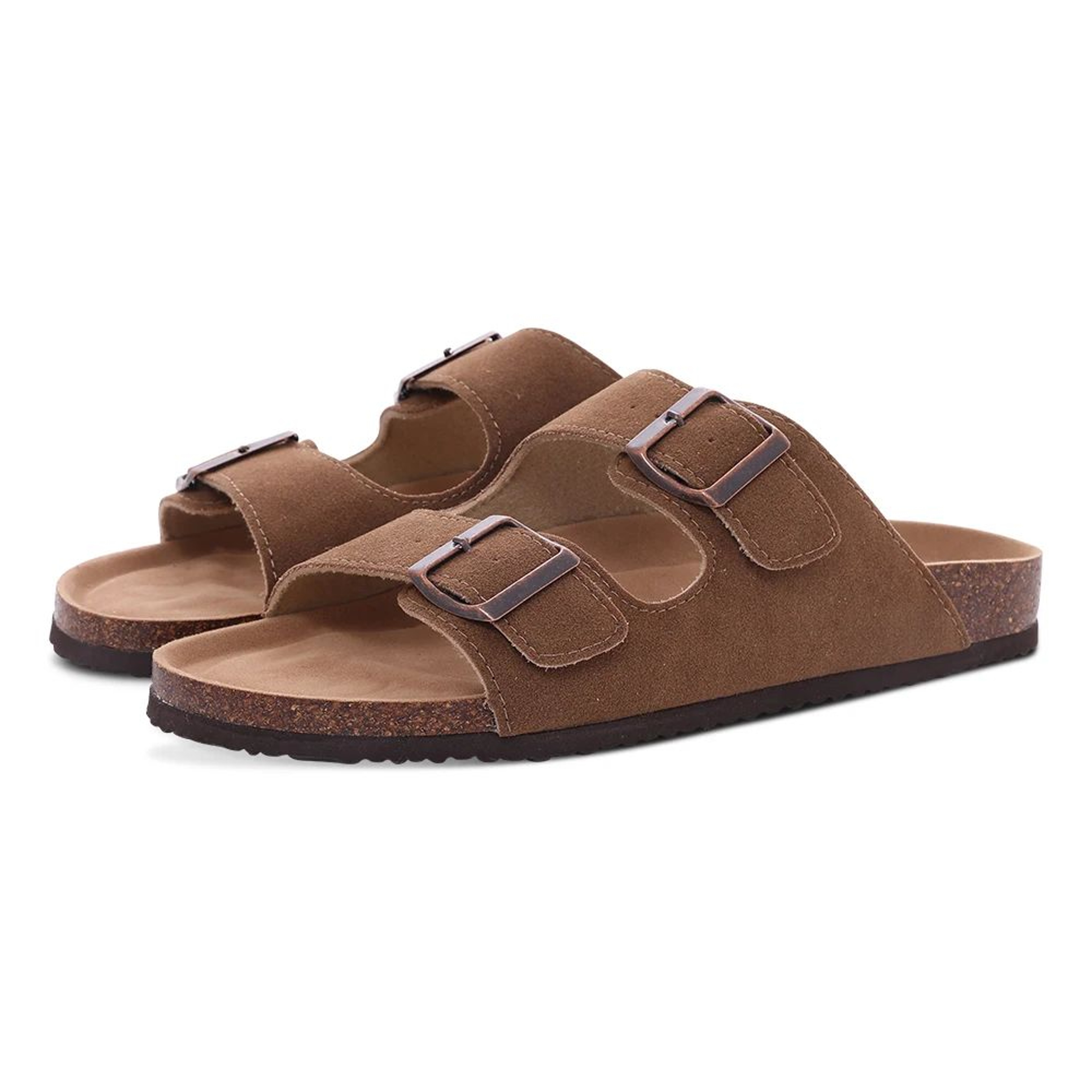 Comwarm Suede Clogs With Cork Footbed ArchSupport Mules For Indoor  Outdoor Comfort 6