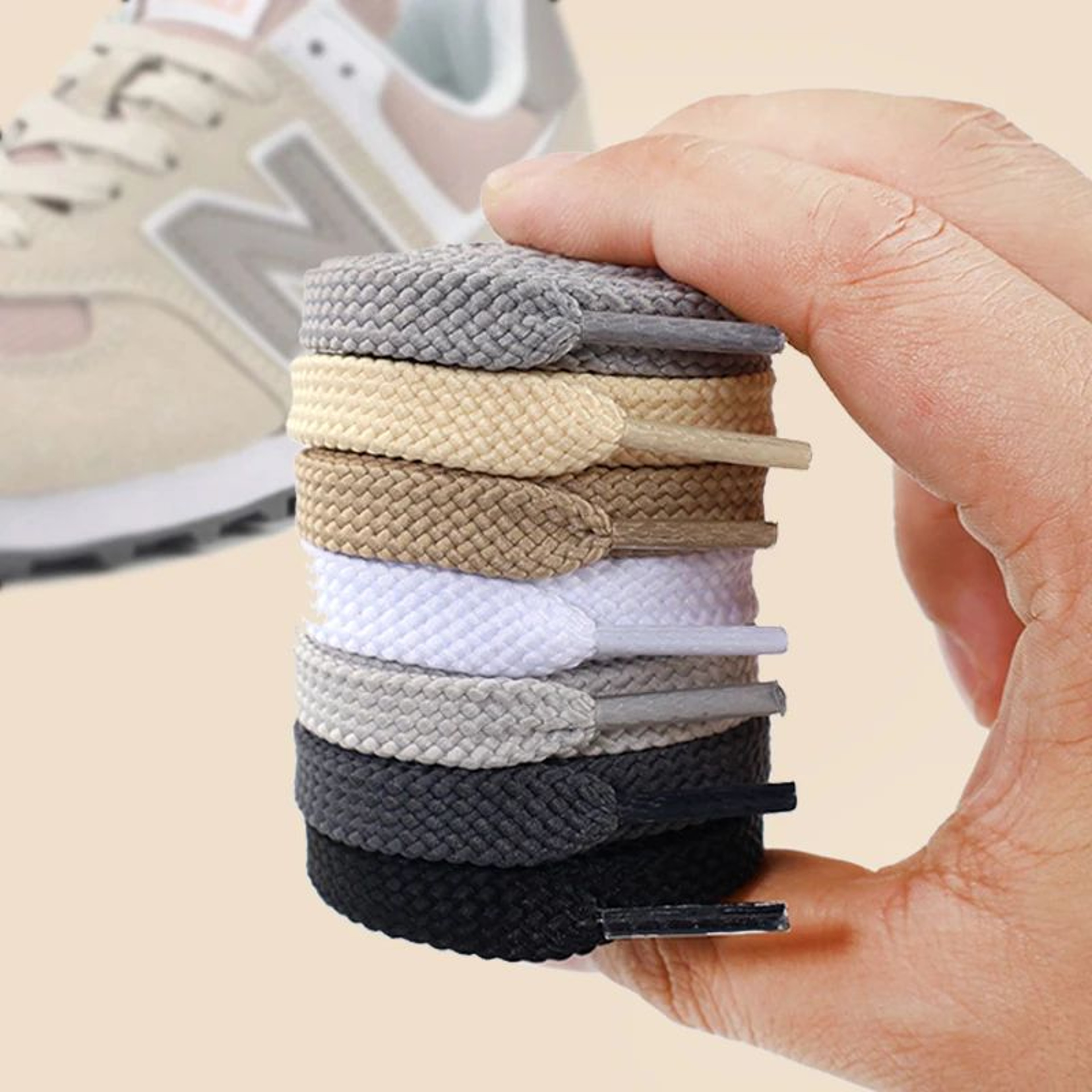 Classic Flat Shoelaces For Sneakers  Sneaker Replacement Laces In White Or Black 0