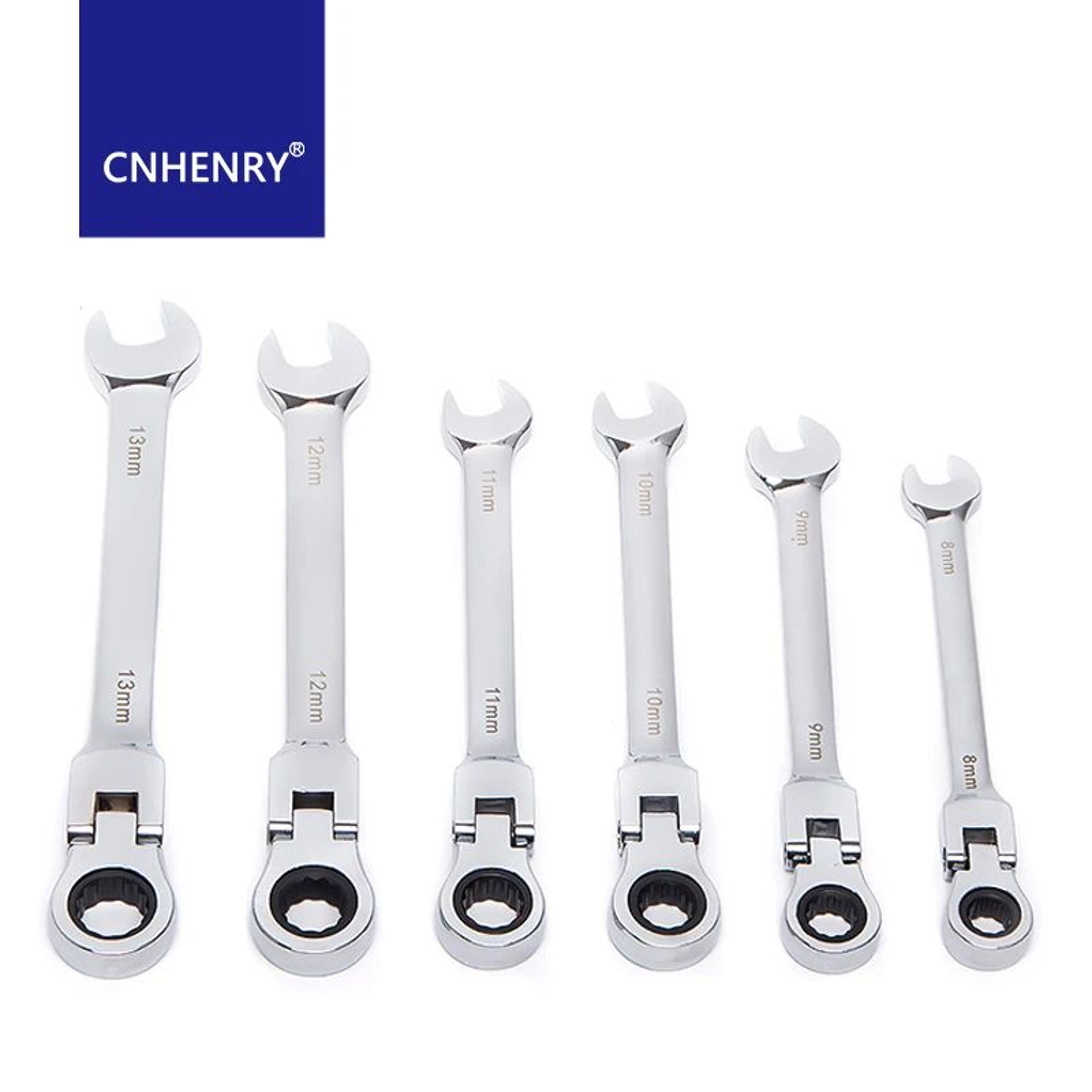 FlexHead Reversible Ratcheting Wrench For Tight Spaces 0