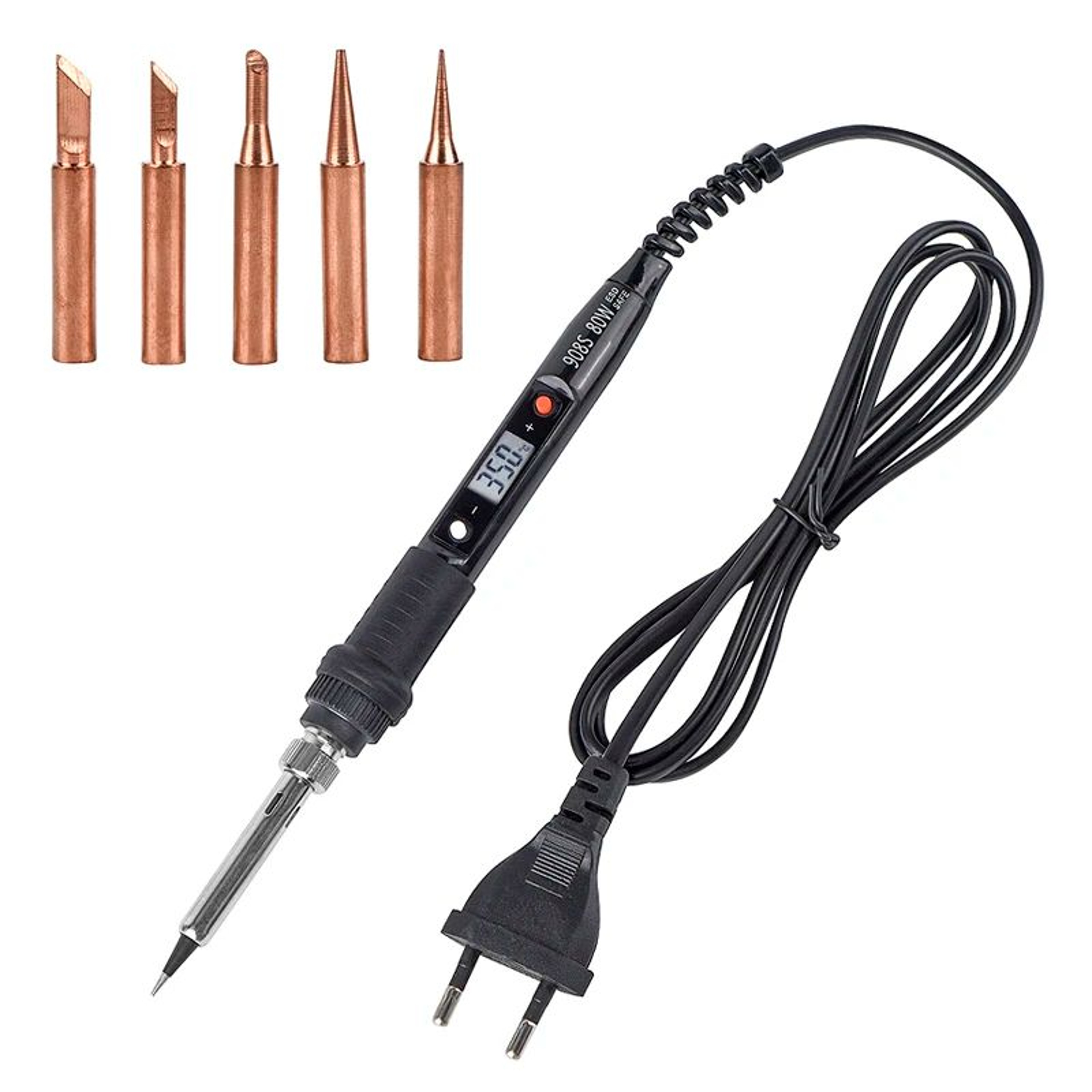 JCD 80W Digital Soldering Iron With LCD Display Adjustable Temperature Dual Voltage 110V220V 7