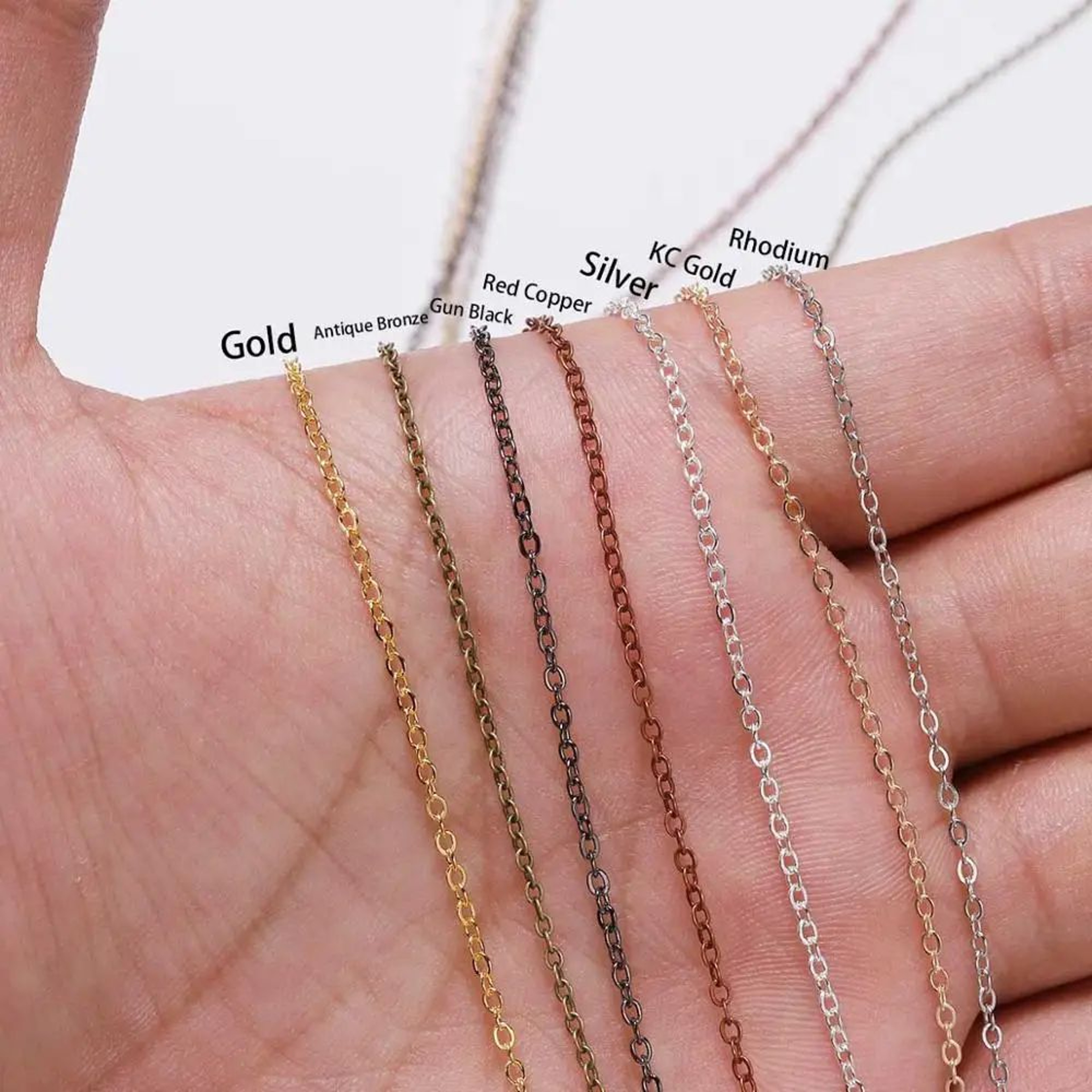 Gold Plated Necklace Chain 5m Roll For Jewelry Making DIY Crafts 5