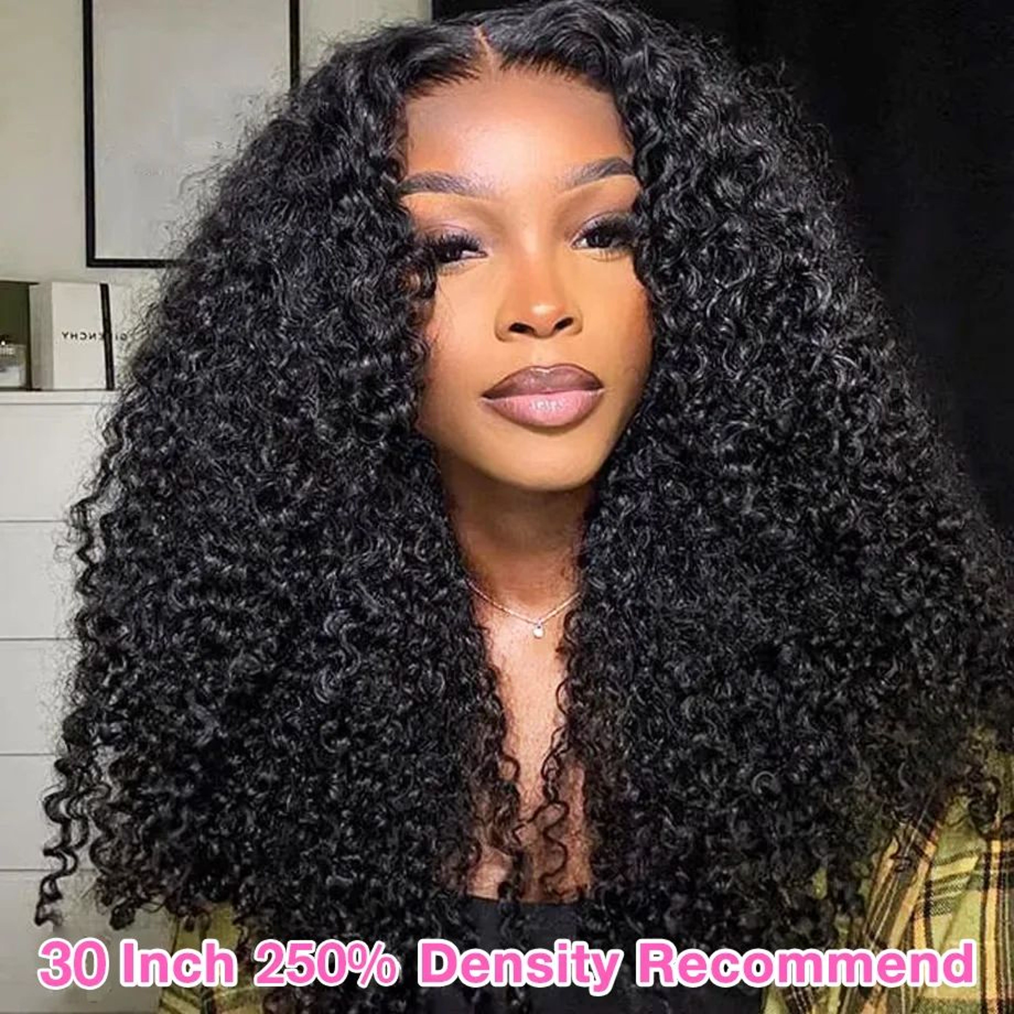 Kinky Curly 13x6 HD Lace Frontal Glueless Human Hair Wig  4C Afro Curly Volume 2