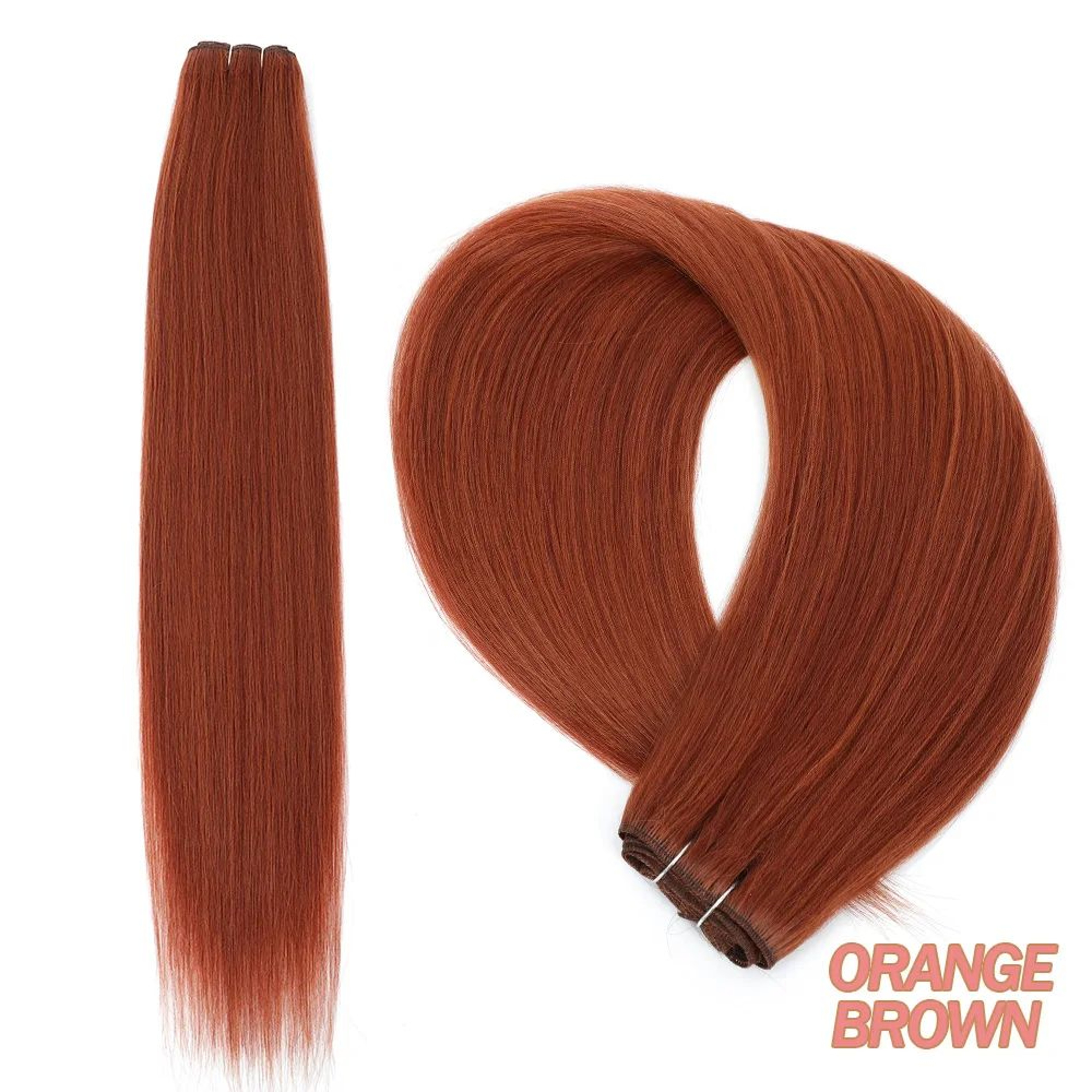 32Inch Ombre Straight Synthetic Hair Bundles 200g HeatStyle Weft Extensions Highlights  Grey Option 6