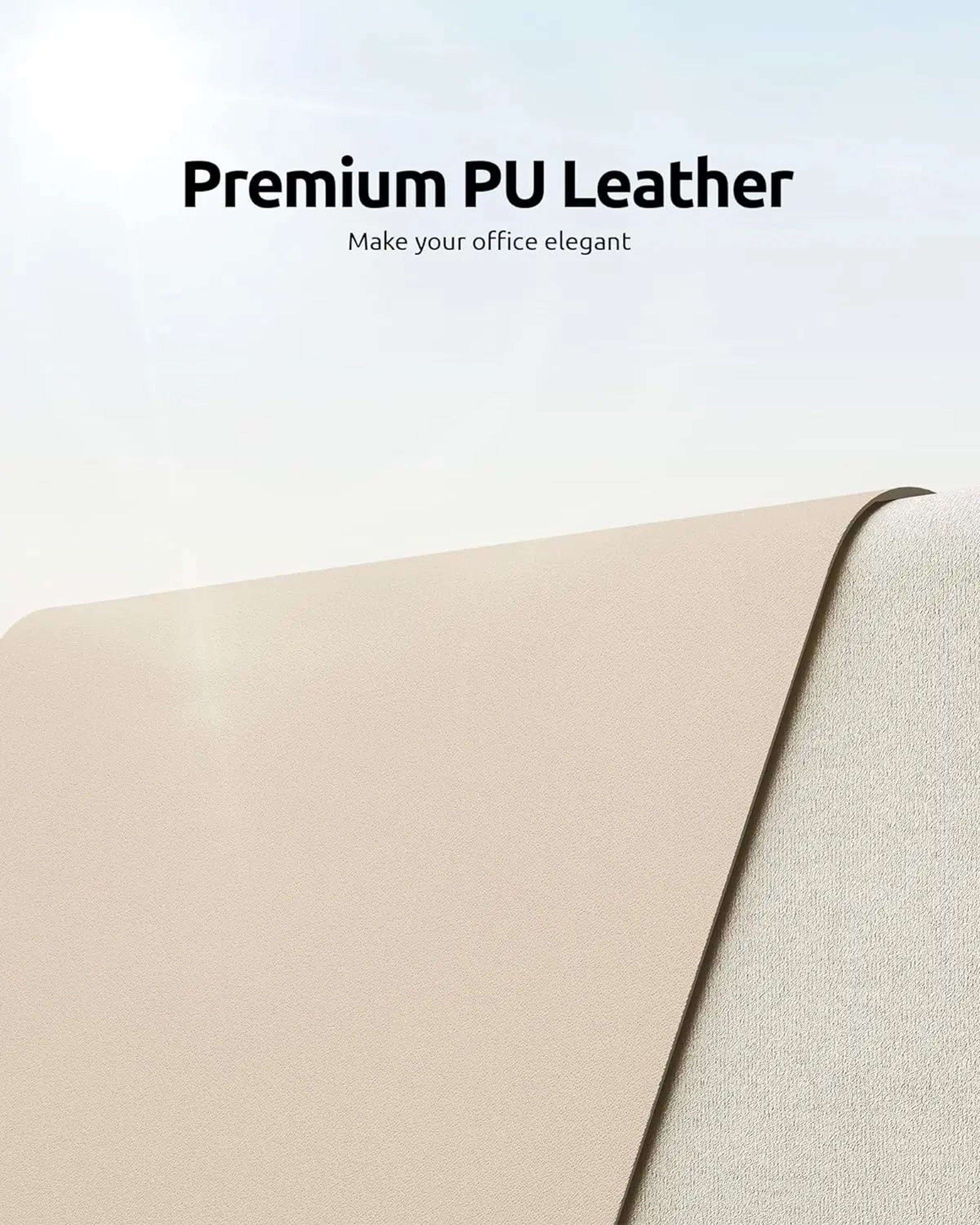 PU Leather Desk Pad Protector  NonSlip Desk Mat Protector  Large Mouse Pad For Office Desks 1