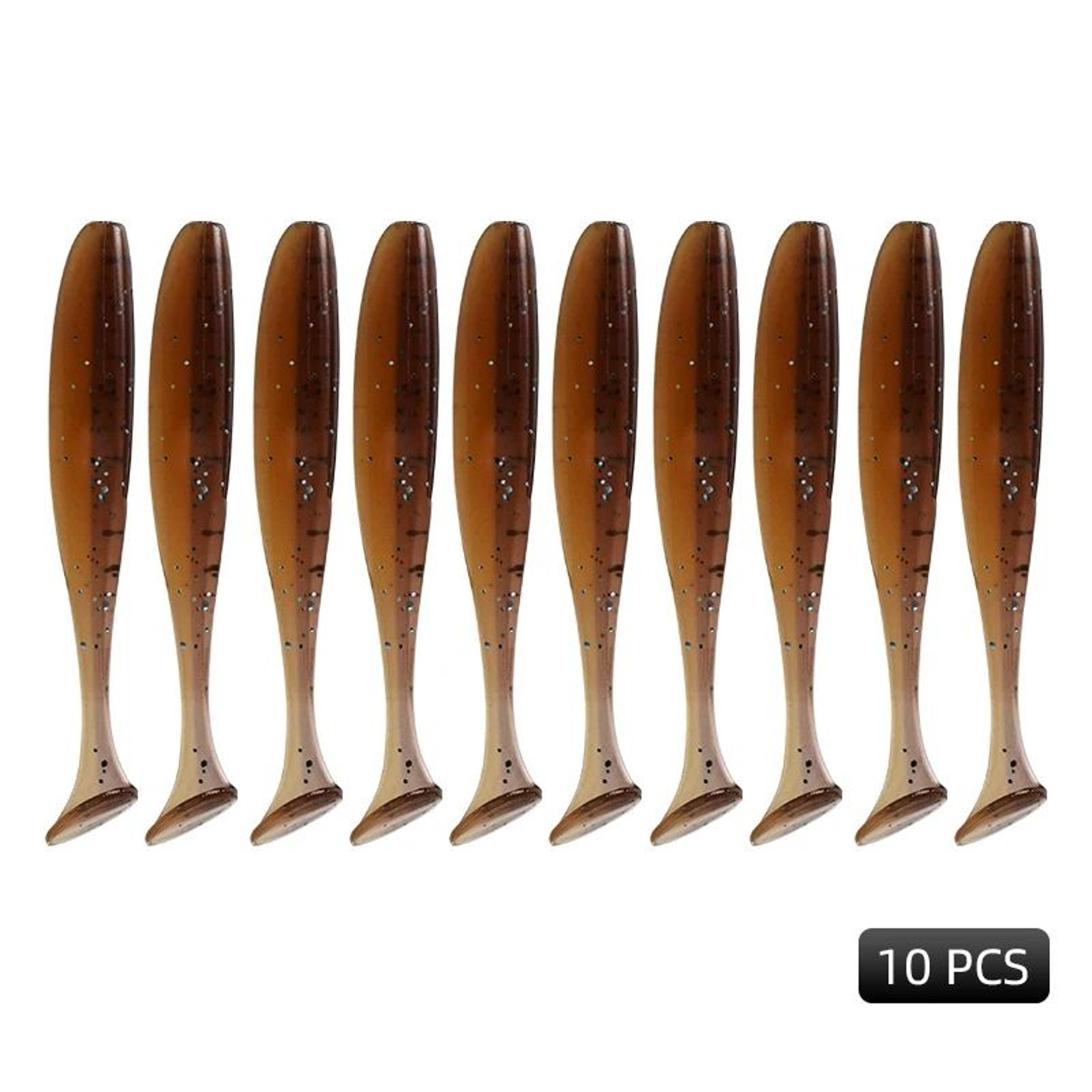 MEREDITH Easy Shiner Soft Plastic Fishing Lures 10Pack Paddle Tail Swimbaits For Carp  Bass 10