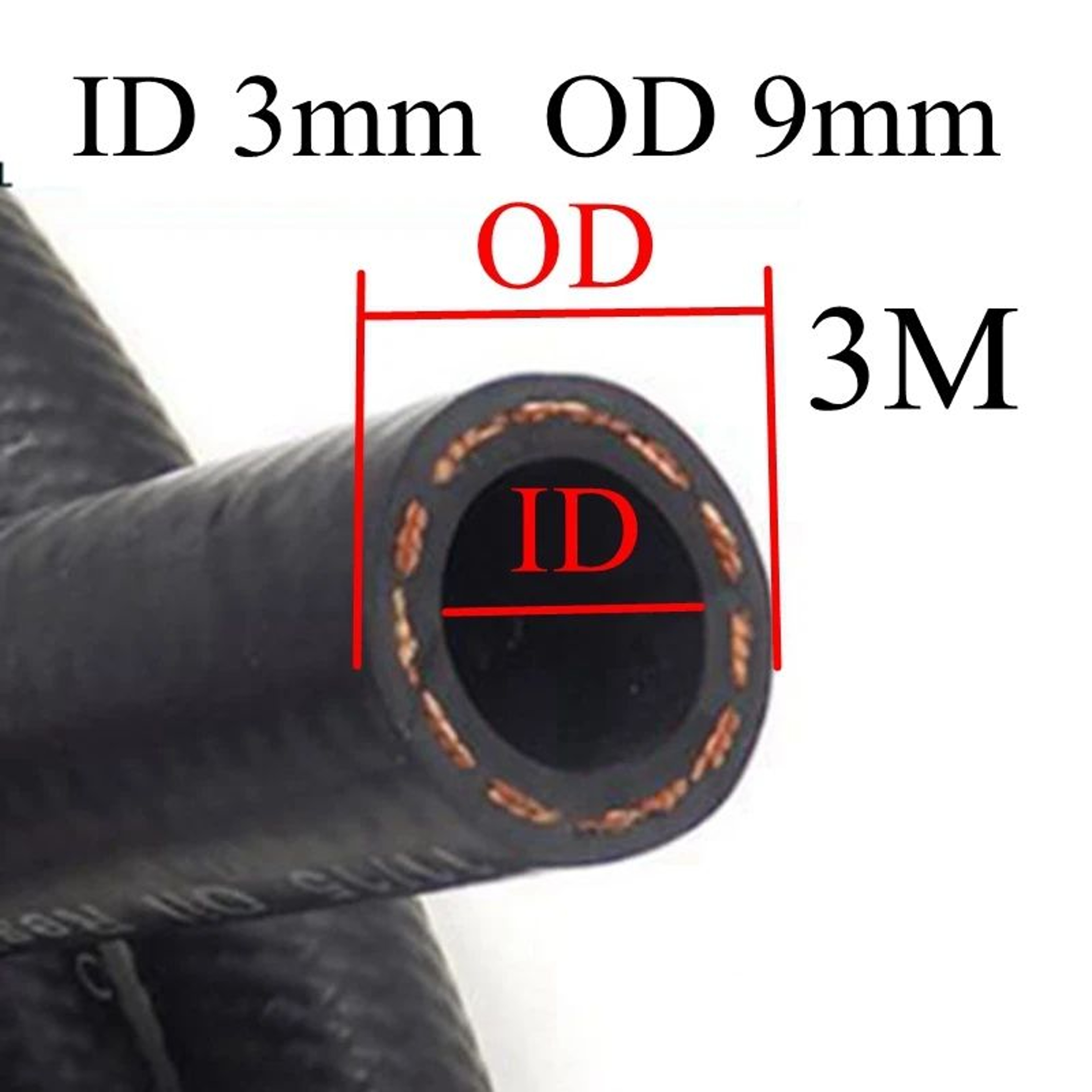 MultiSize Rubber Car Fuel Hose 1m Or 3m OilResistant Fuel Line Hose For Transfer And Repairs 15