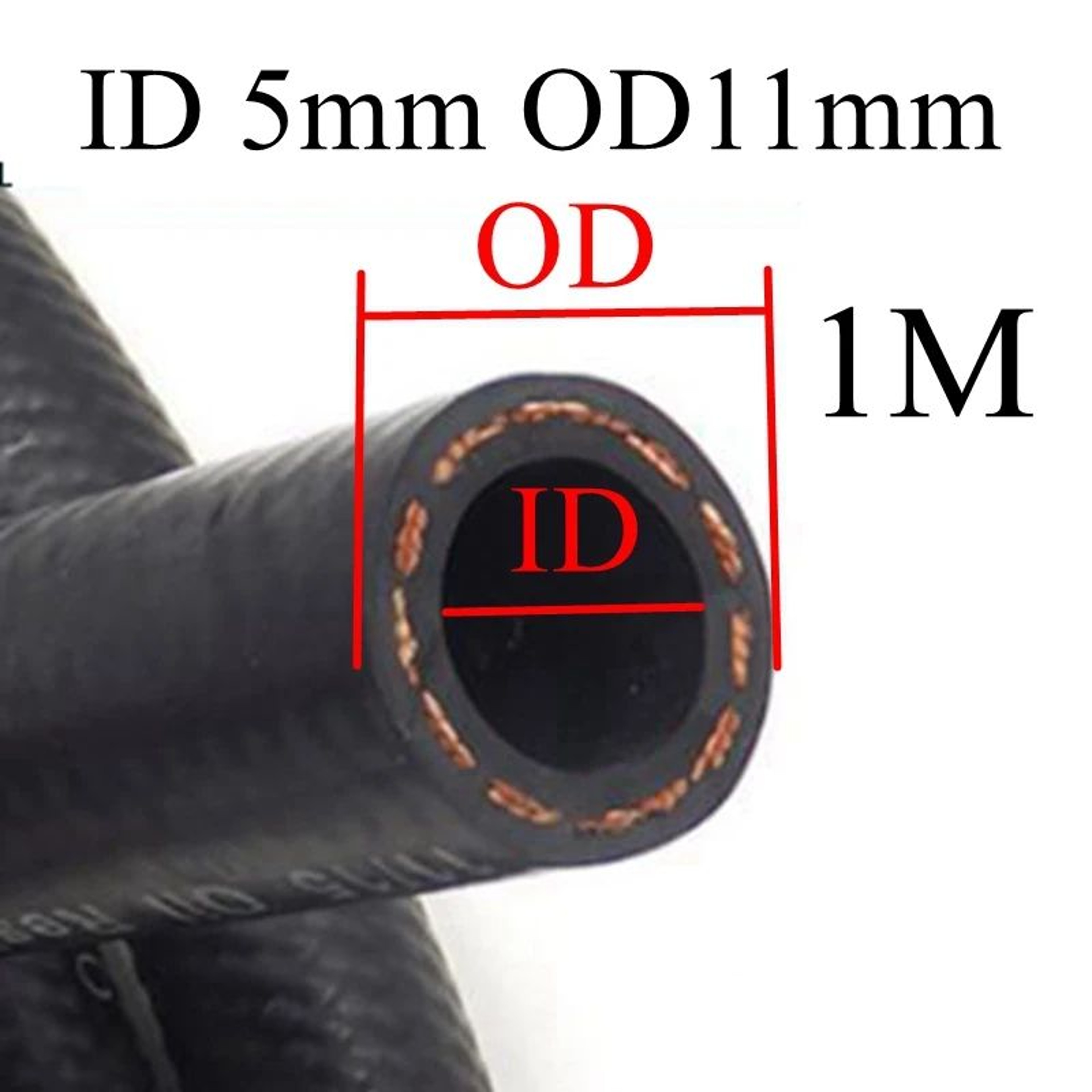 MultiSize Rubber Car Fuel Hose 1m Or 3m OilResistant Fuel Line Hose For Transfer And Repairs 8