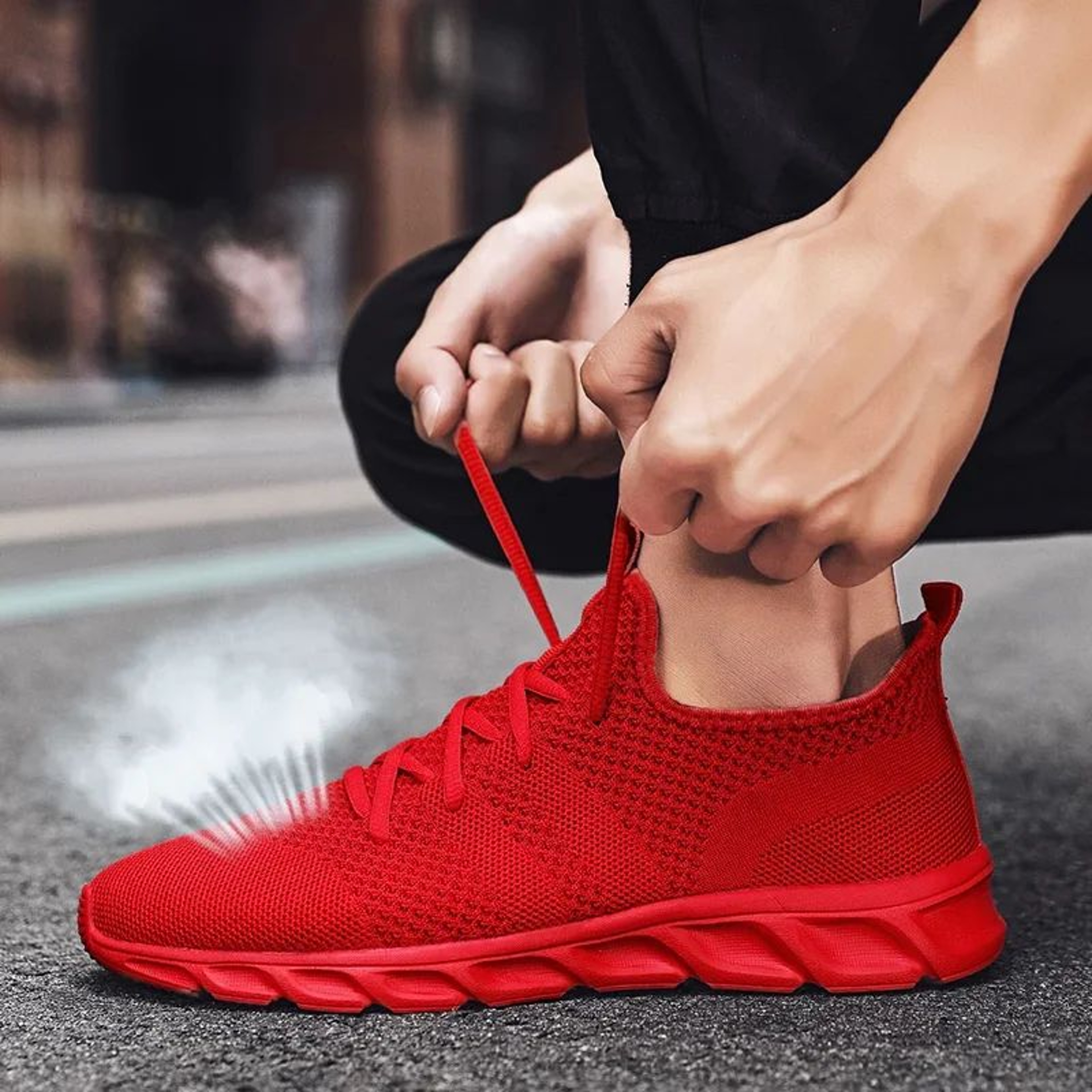 Mens Breathable Running Sneakers  Lightweight NonSlip Sport Shoes For Everyday Comfort 3