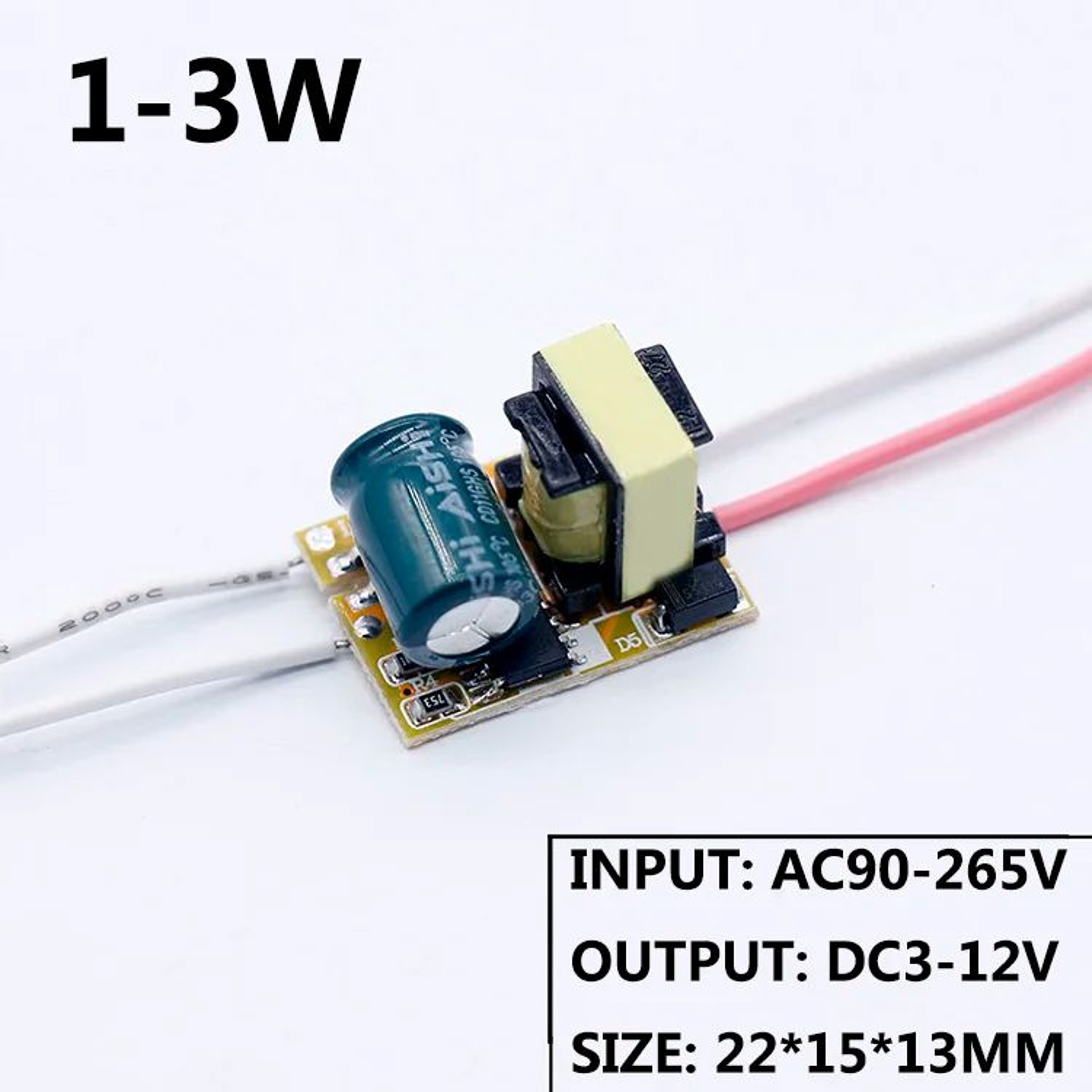 LED Driver 220V Constant Current 300mA Power Supply Module 136W For Downlights  DIY LEDs 6
