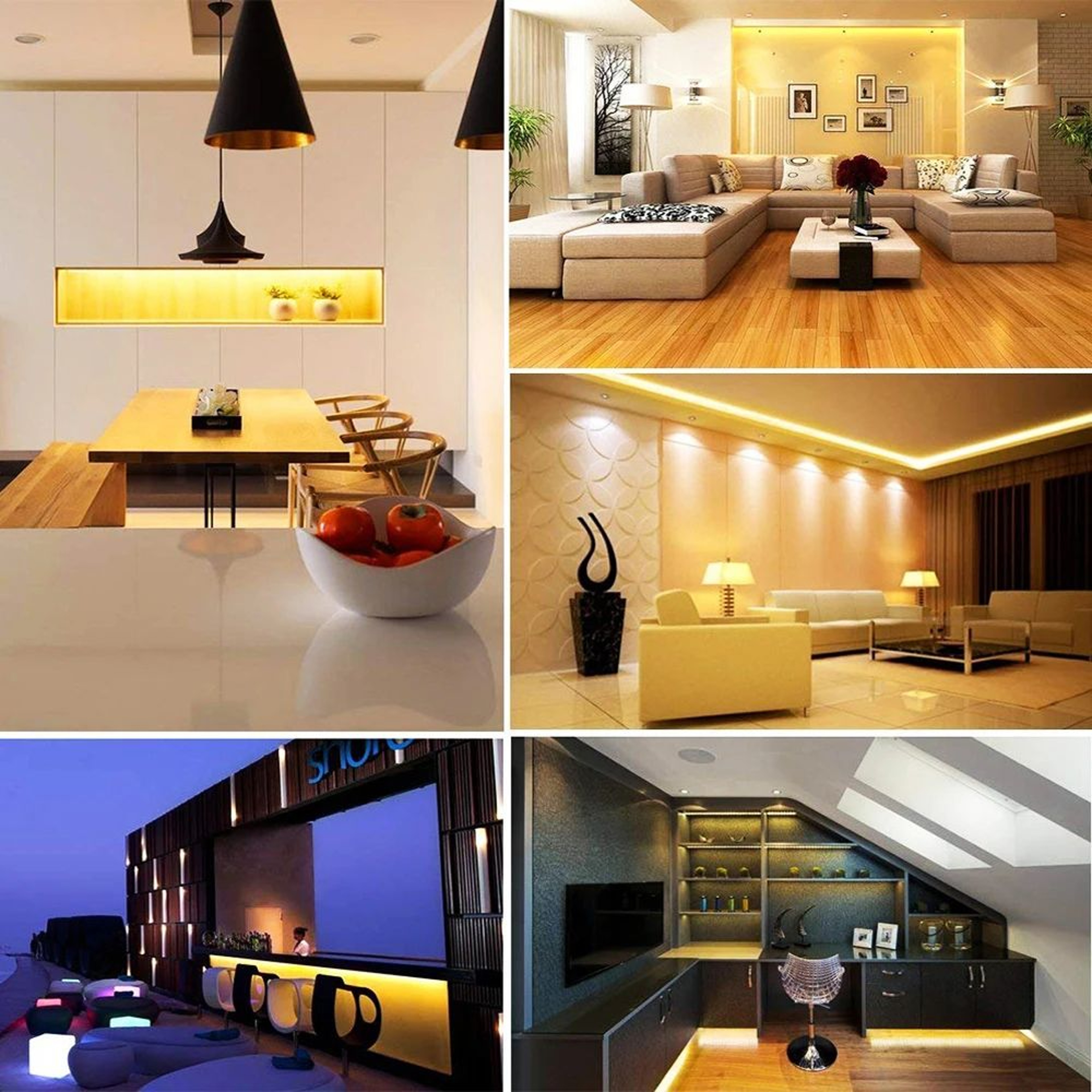 UltraSmooth COB LED Strip Light RA90 High Density 12V24V Dimmable For Clean Home Accent Lighting 5