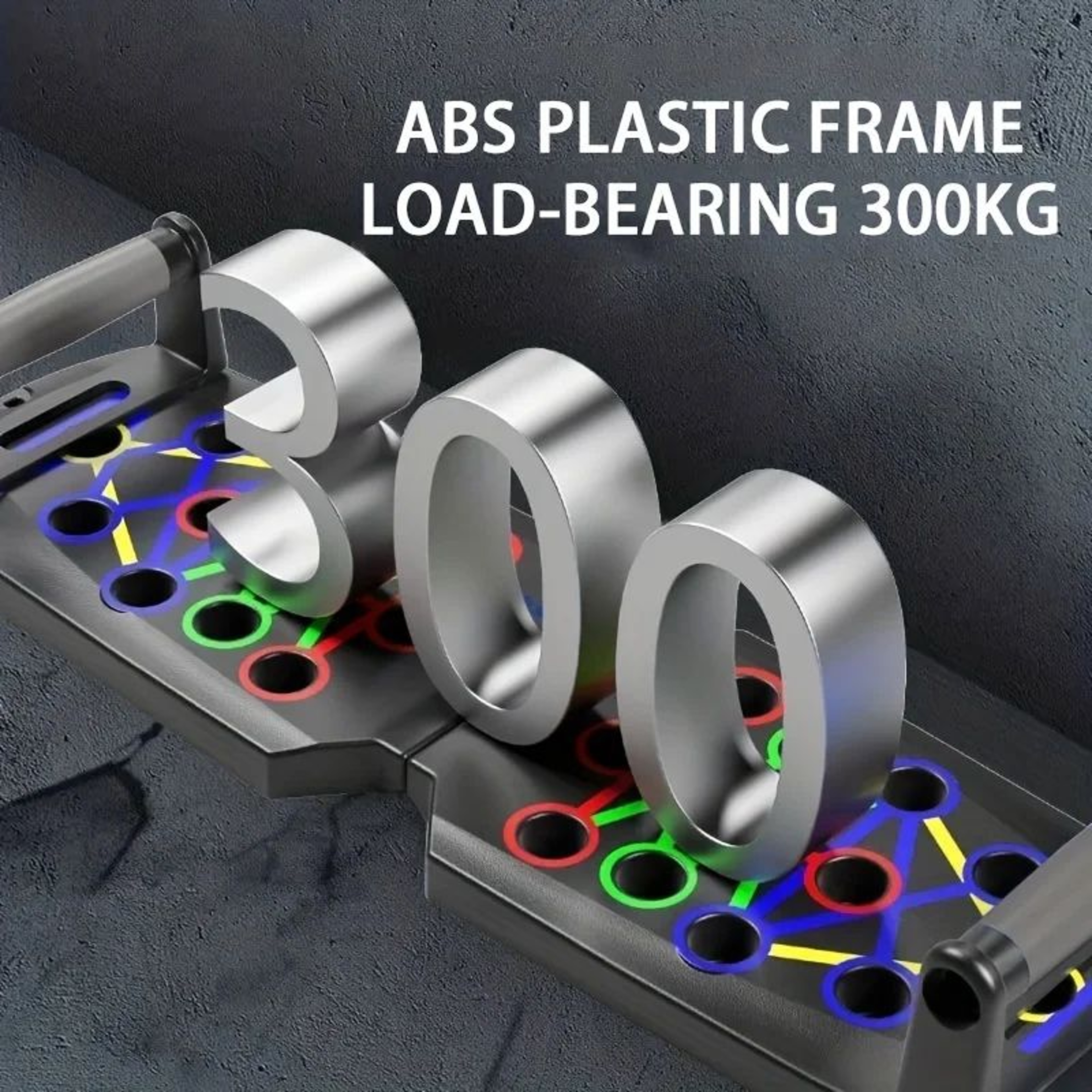 Foldable ColorCoded PushUp Board With Handles For Home Workouts And Upper Body Training 4