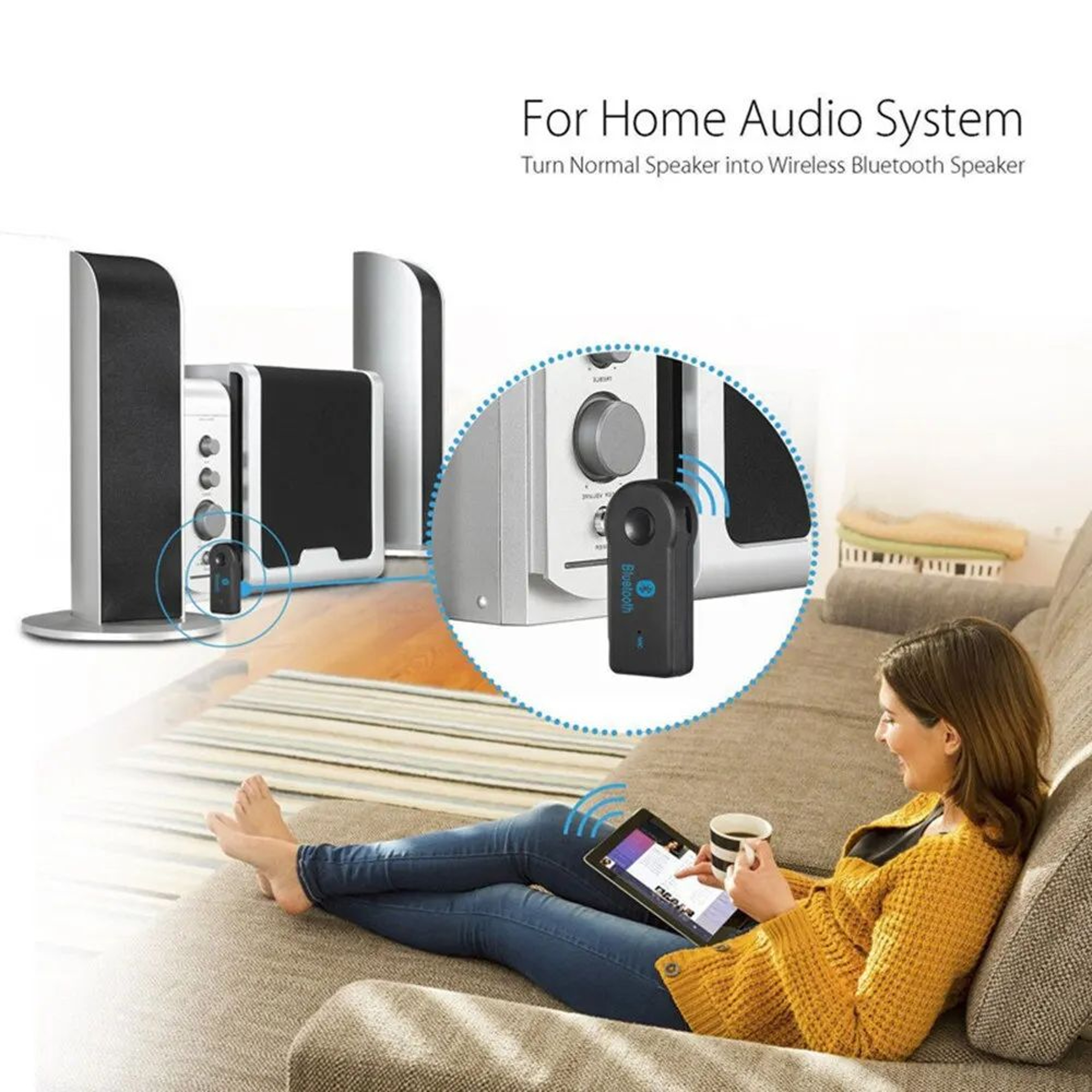 Bluetooth 50 AUX Receiver With Mic 35mm Car Bluetooth Adapter For Wireless Music And Calls 3