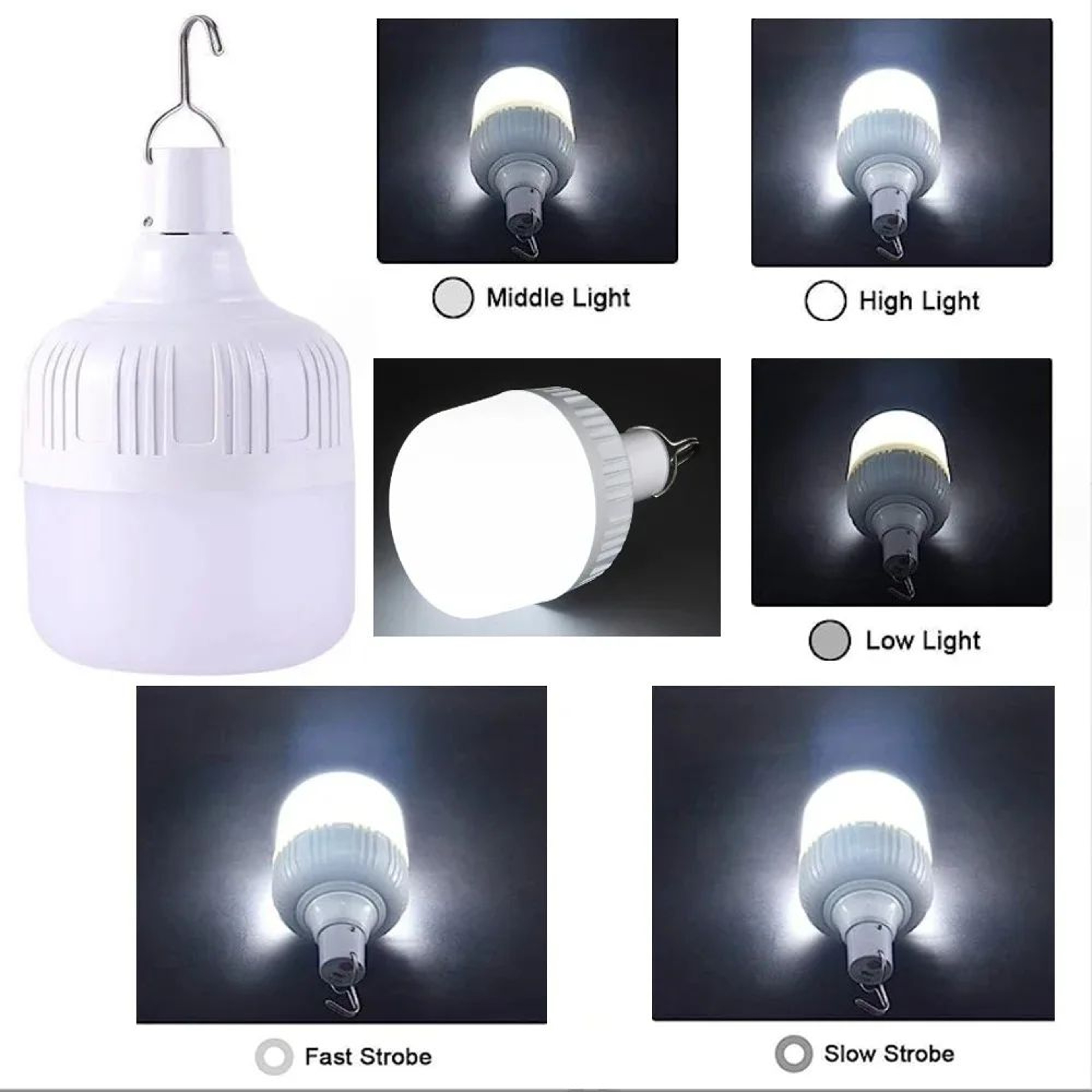 Rechargeable Camping Light USB Hanging LED Tent Light Hook Lantern For Tents And Emergencies 3